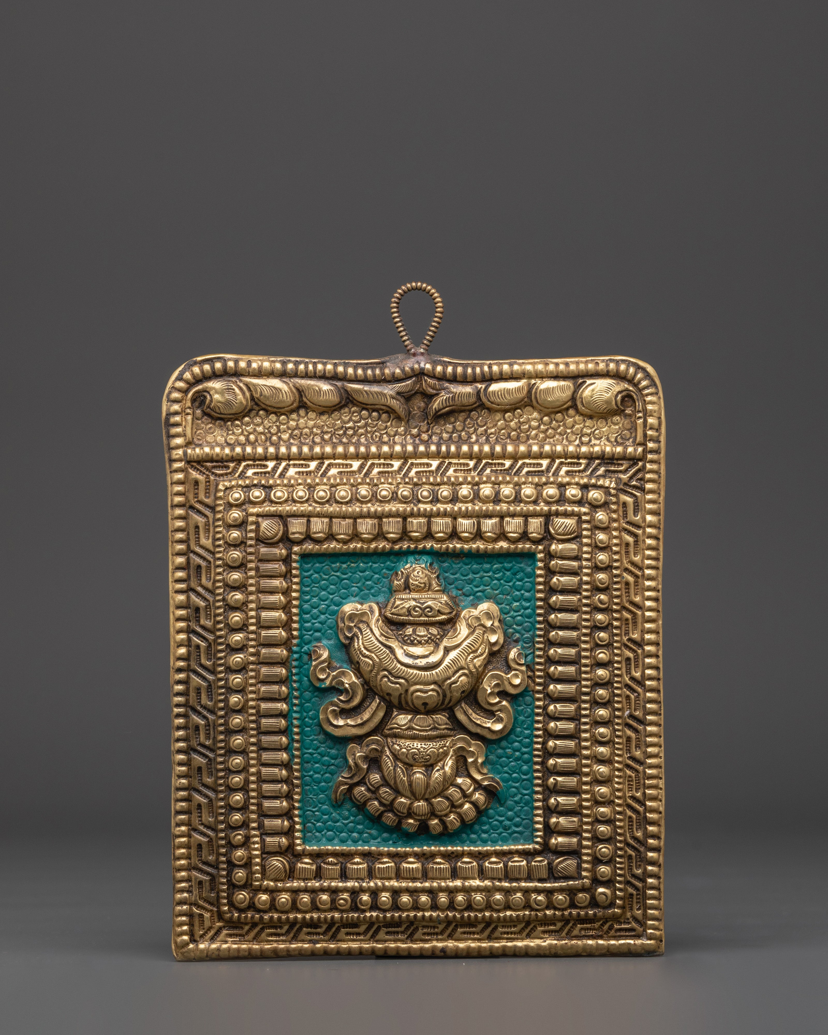 Tibetan Eight Auspicious Symbols Set | Brass Buddhist Wall Decor