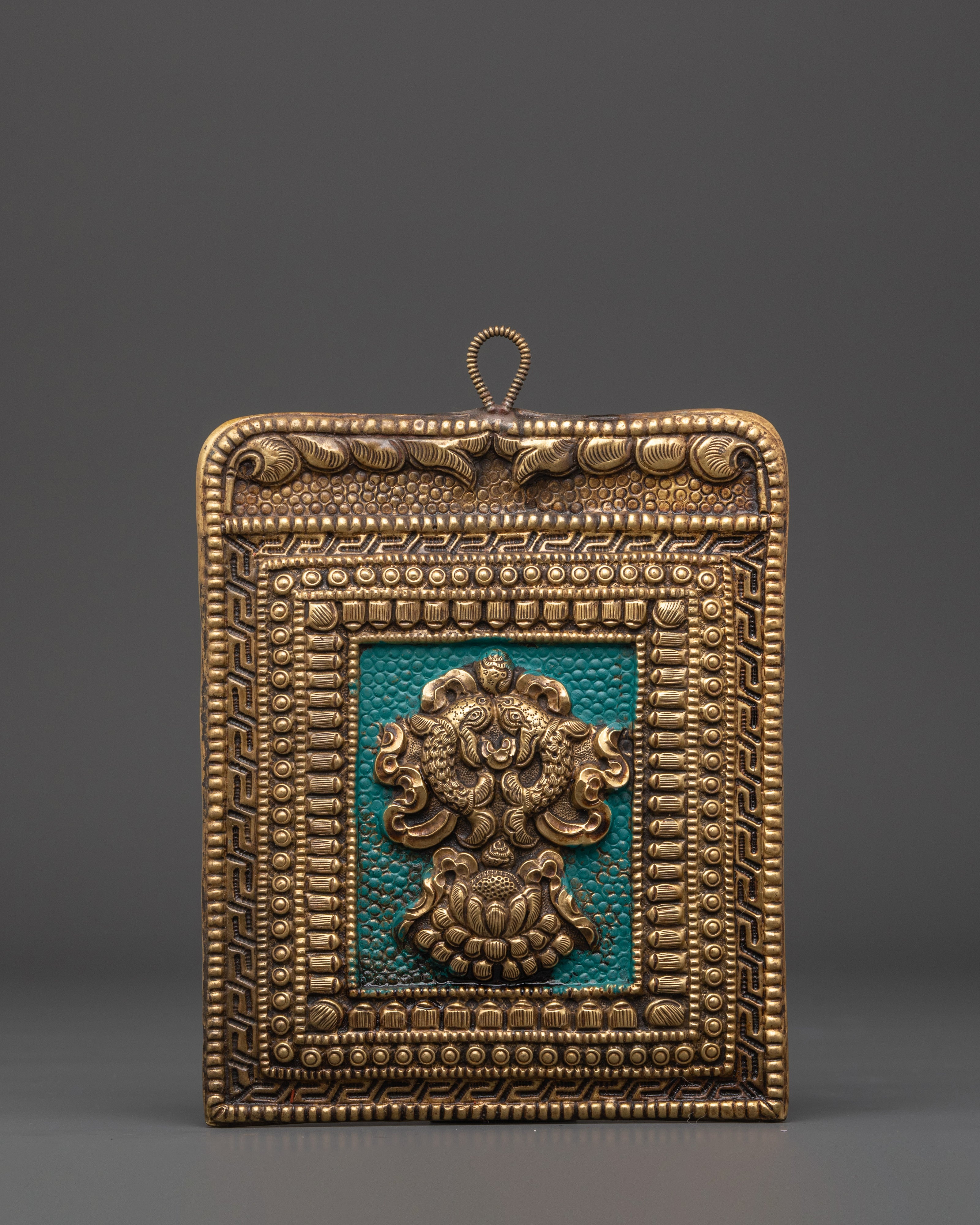 Tibetan Eight Auspicious Symbols Set | Brass Buddhist Wall Decor