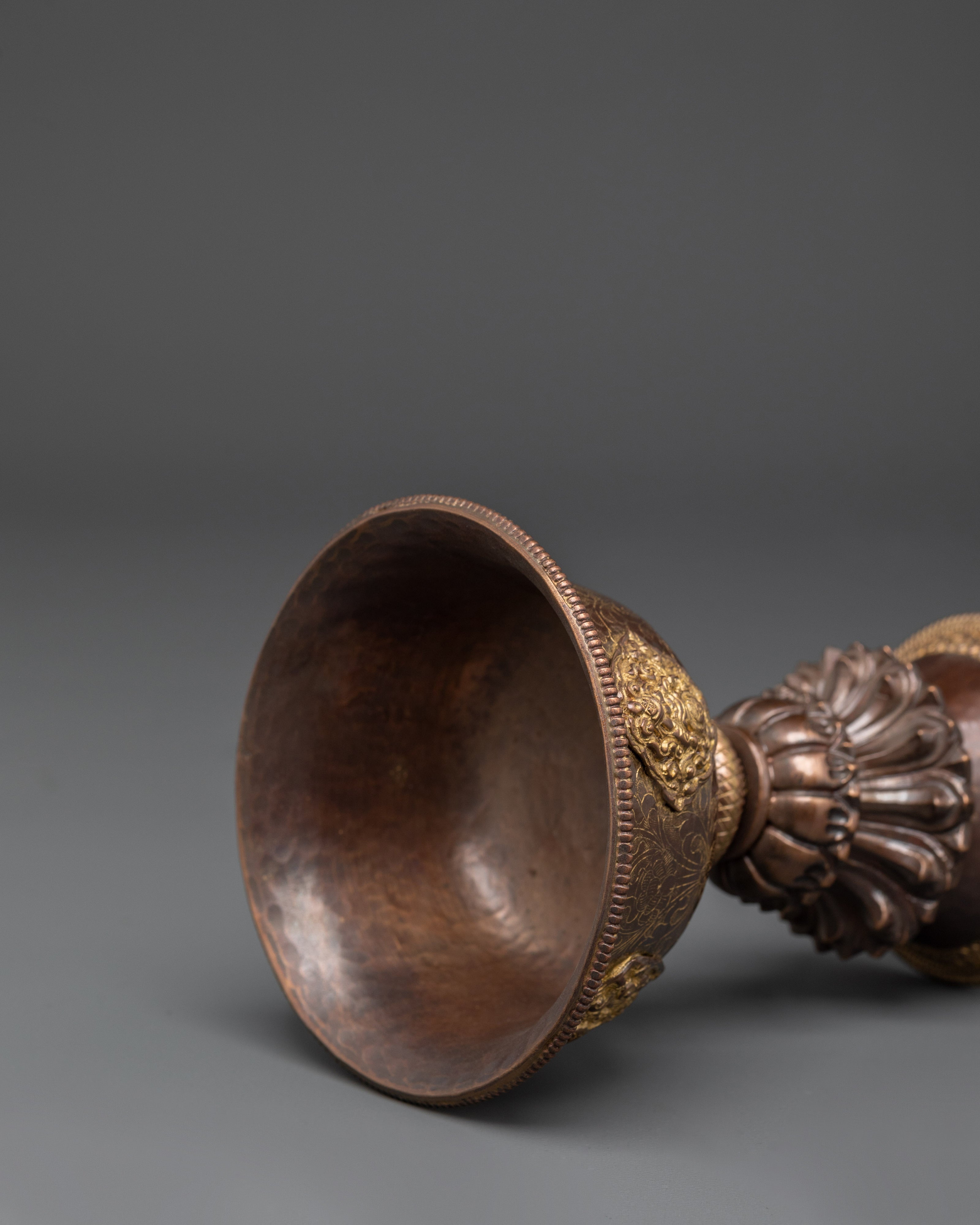Traditional Religious Butter Lamp | Tibetan Ritual Lamp for Spiritual Decor