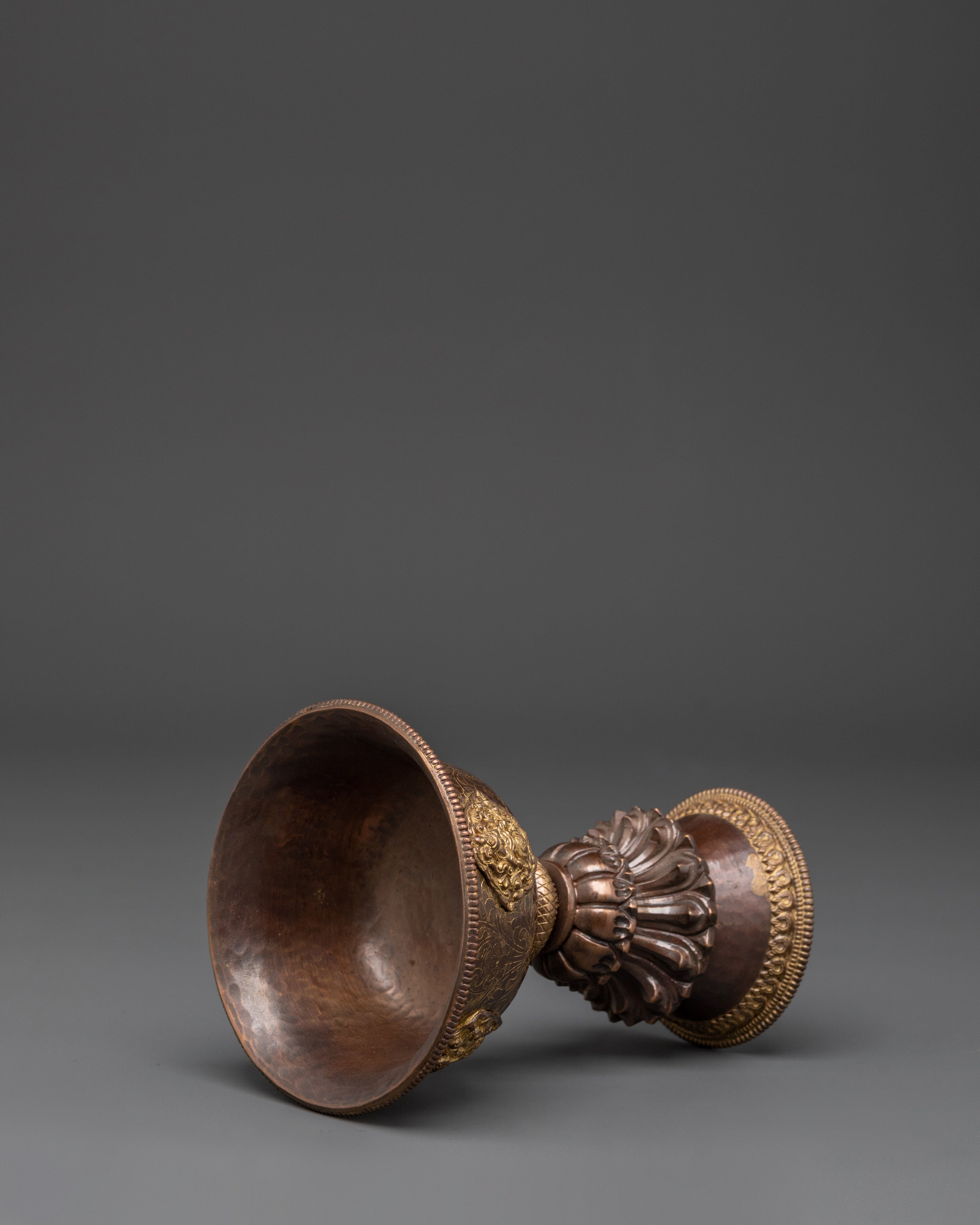 Traditional Religious Butter Lamp | Tibetan Ritual Lamp for Spiritual Decor