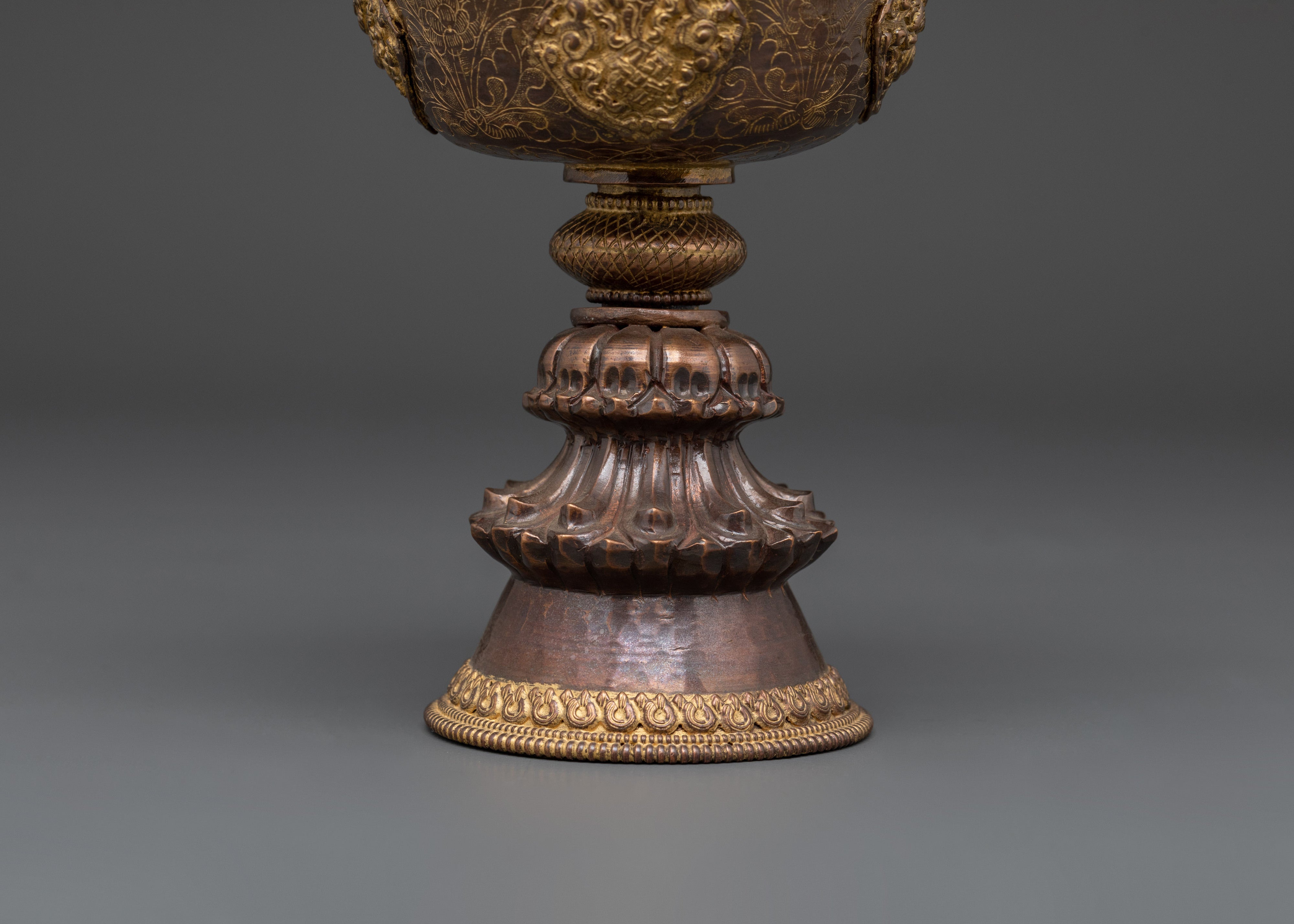 Traditional Religious Butter Lamp | Tibetan Ritual Lamp for Spiritual Decor