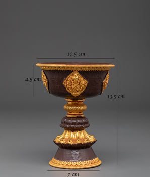 Buddhist Ritual Butter Lamp Set | Traditional Tibetan Spiritual Lamp