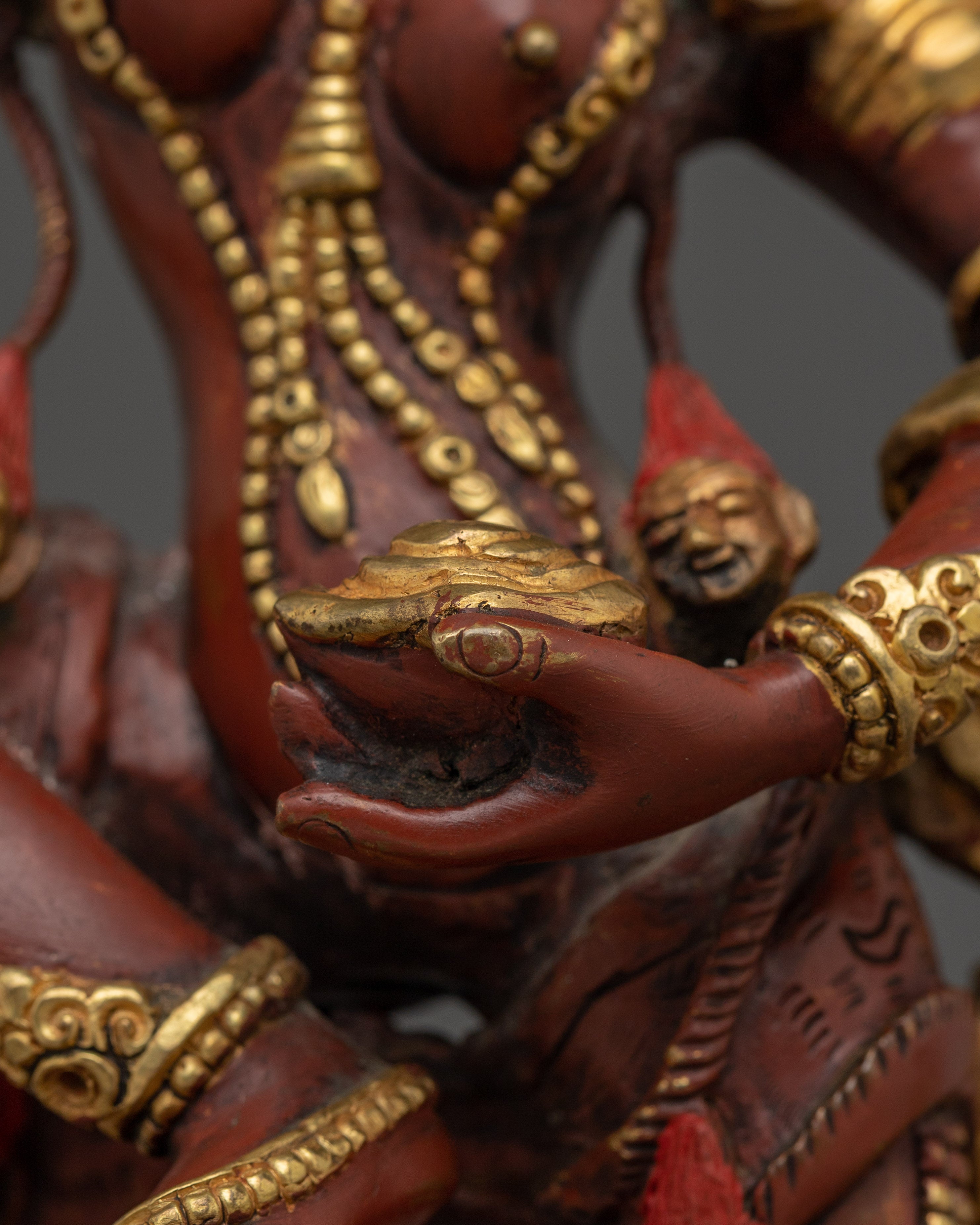 Wrathful Deity Simhamukha Statue | Powerful Buddhist Protector for Spiritual Strength