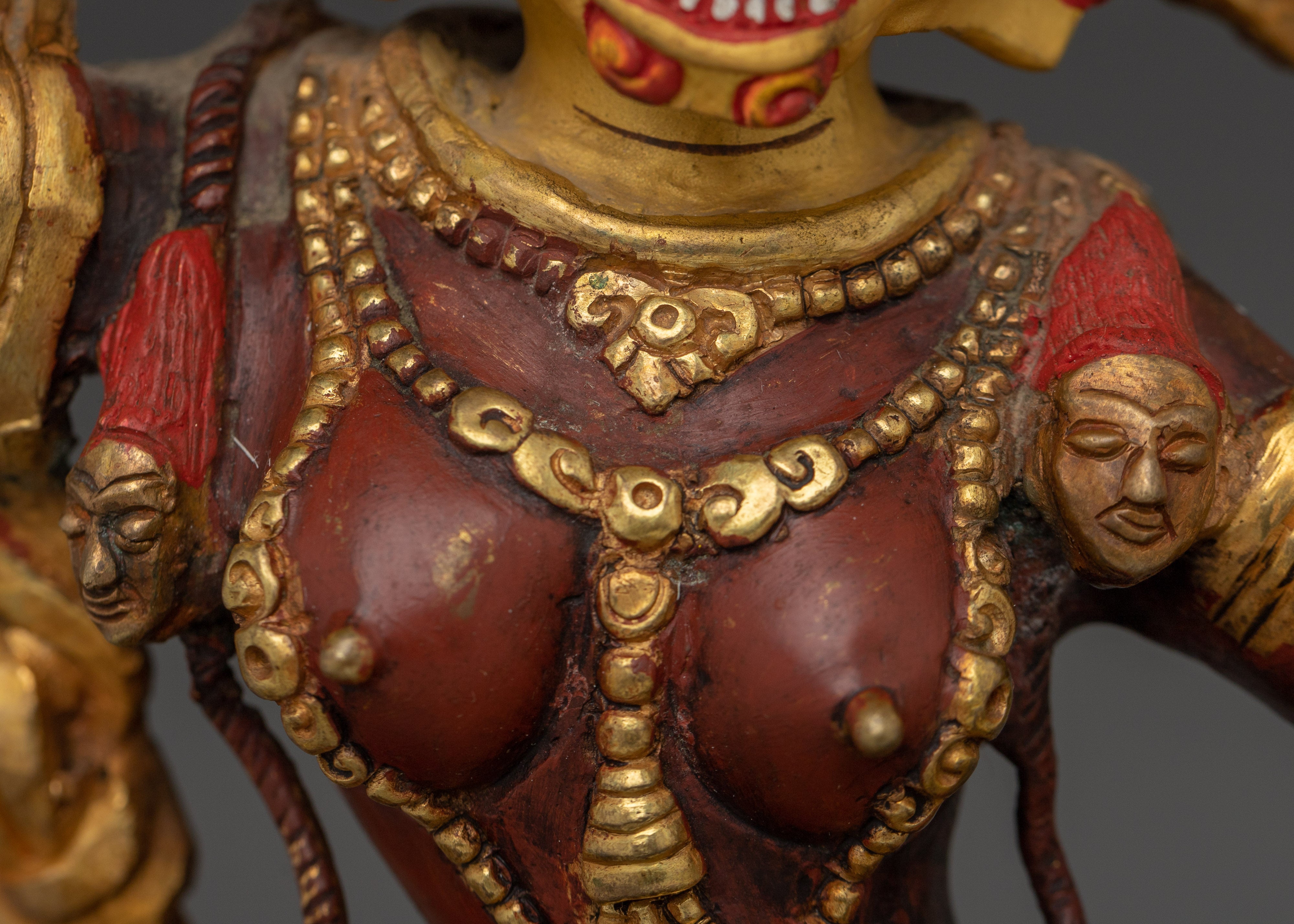 Wrathful Deity Simhamukha Statue | Powerful Buddhist Protector for Spiritual Strength