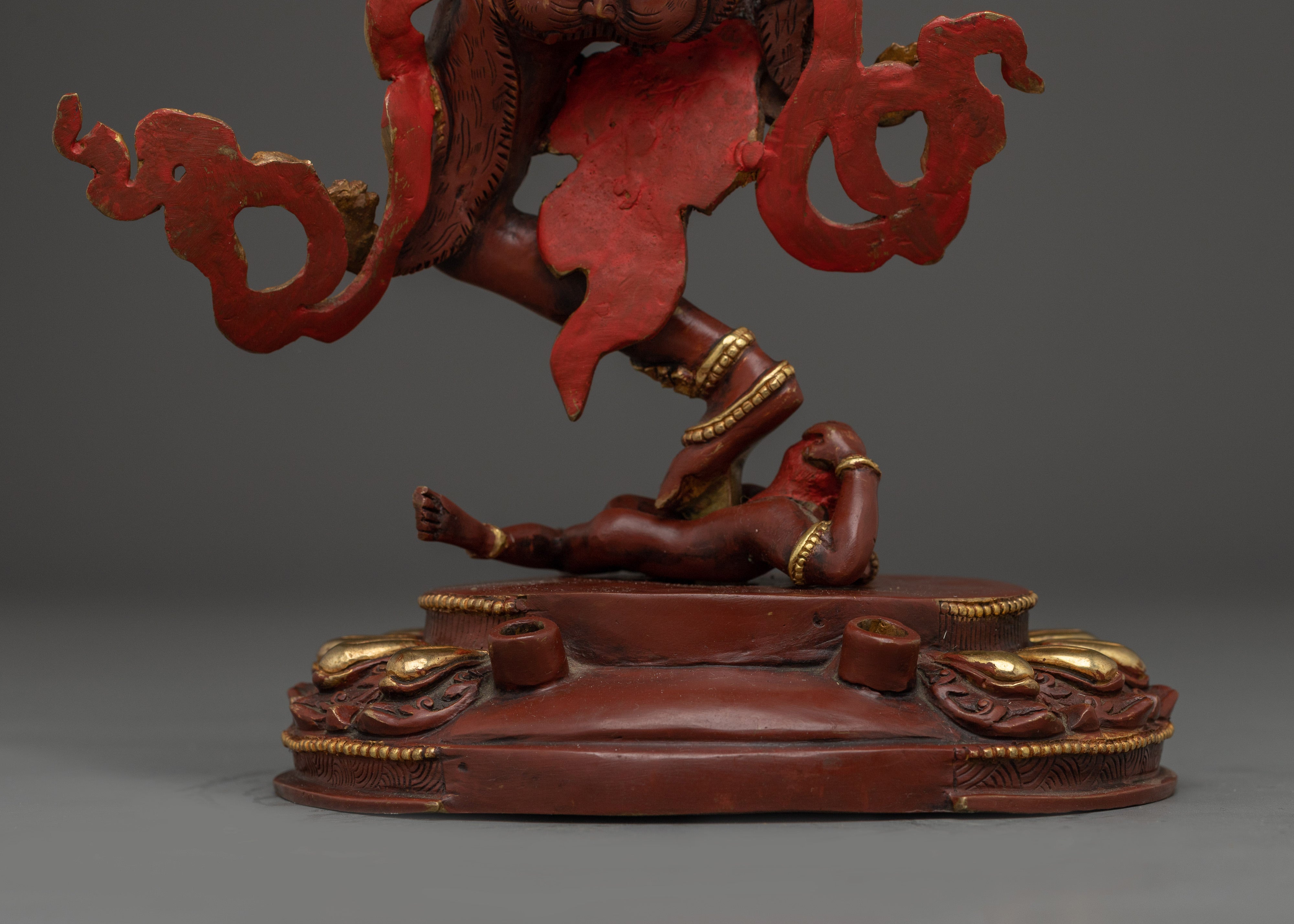 Wrathful Deity Simhamukha Statue | Powerful Buddhist Protector for Spiritual Strength