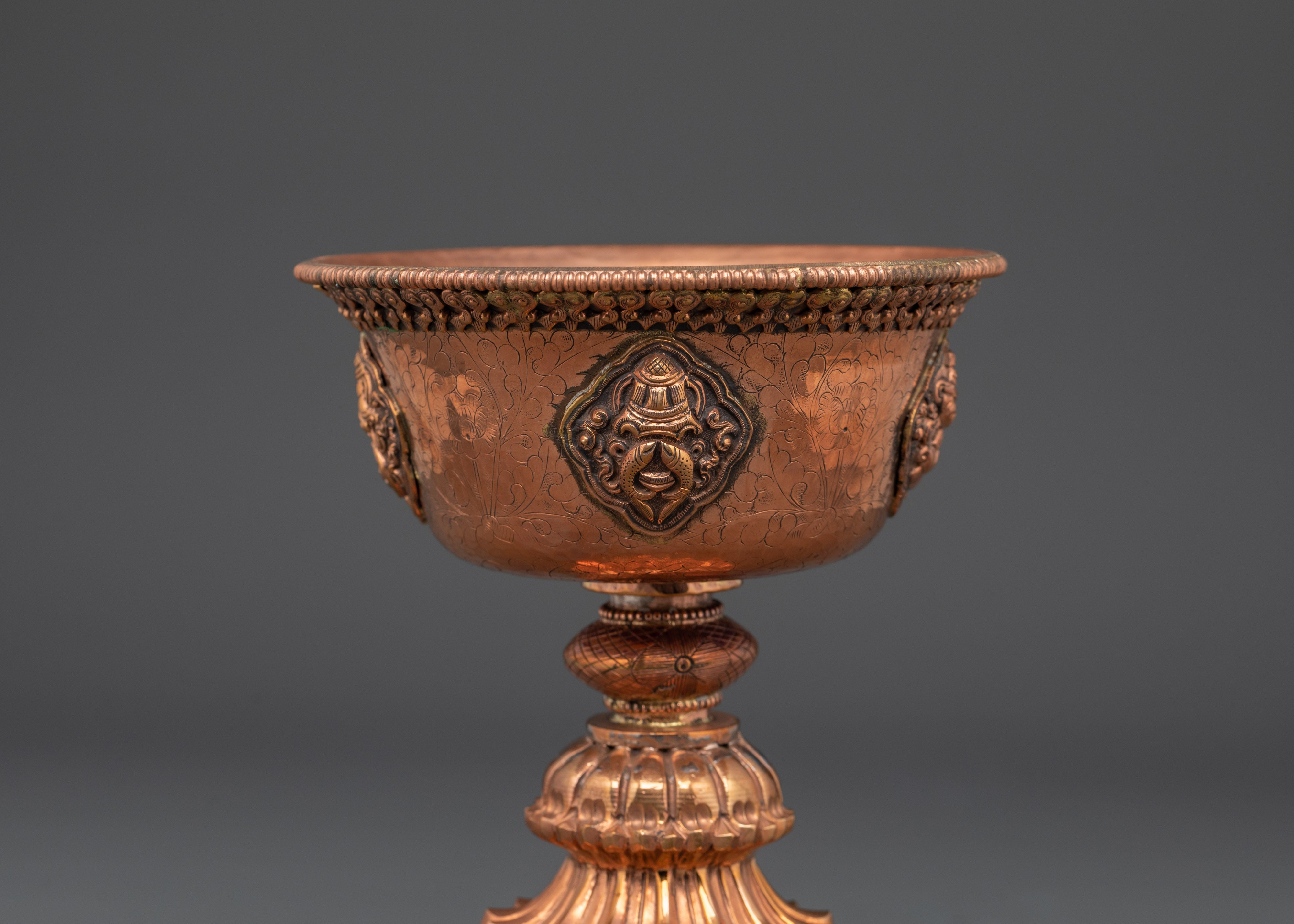 Buddhist Ritual Butter Lamp | Offering Lamp for Puja