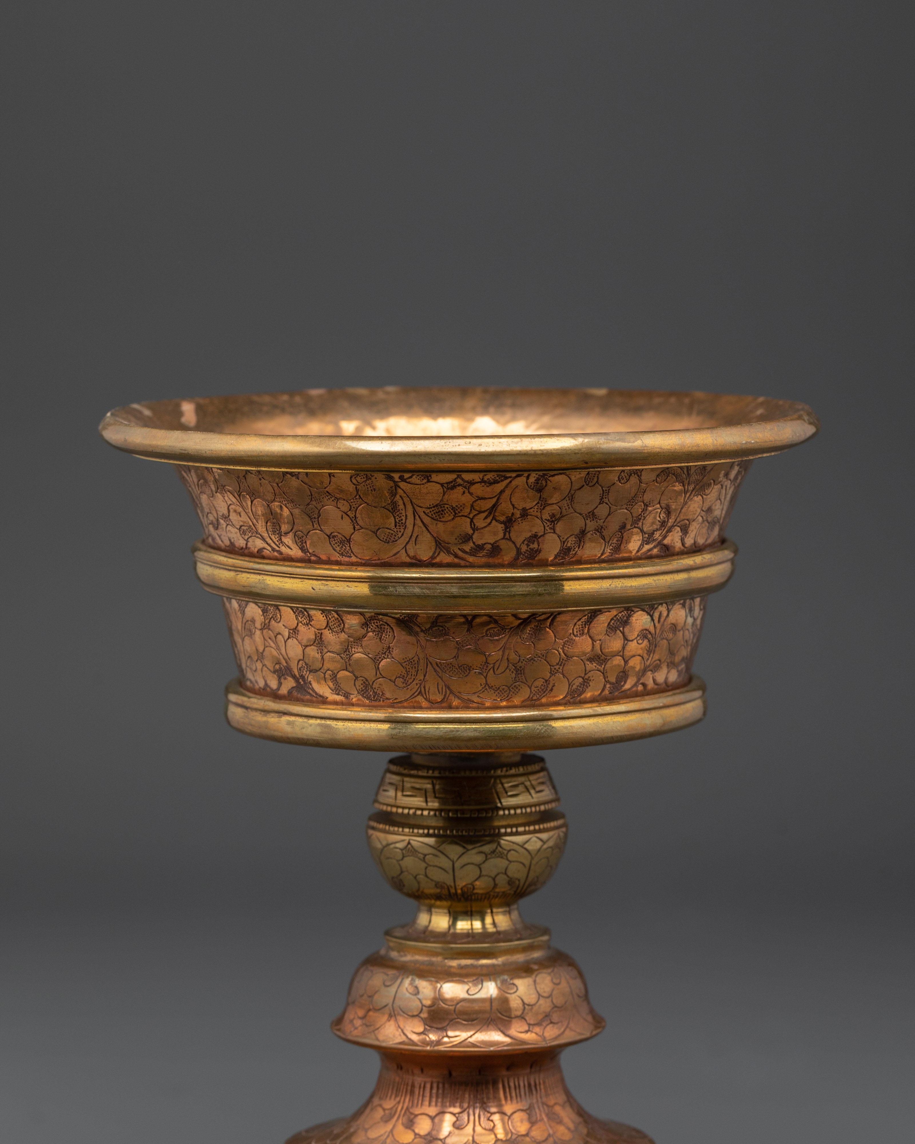 Light Offering Lamp For Buddhist Ceremonies
