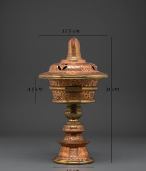 Light Offering Lamp For Buddhist Ceremonies