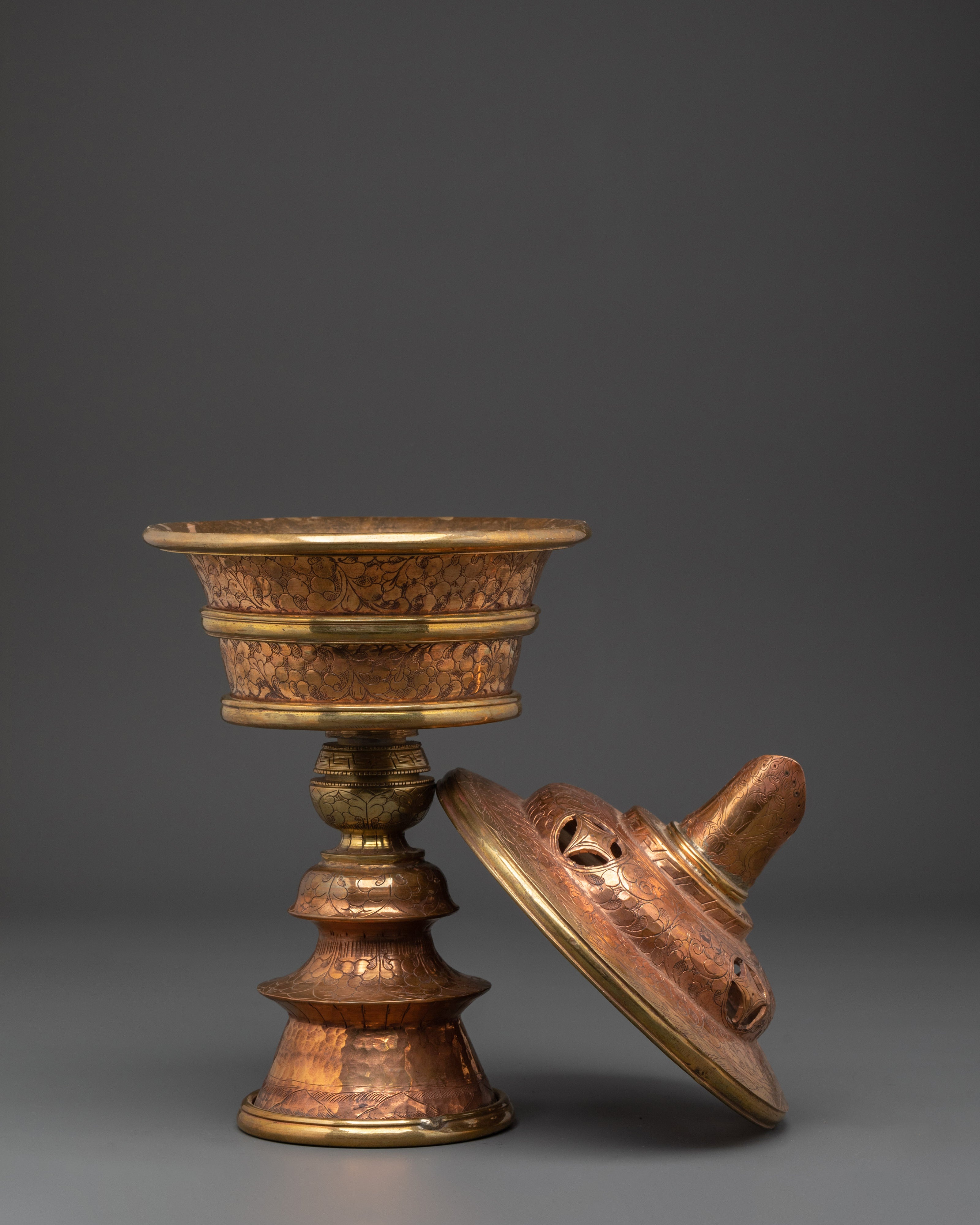 Light Offering Lamp For Buddhist Ceremonies