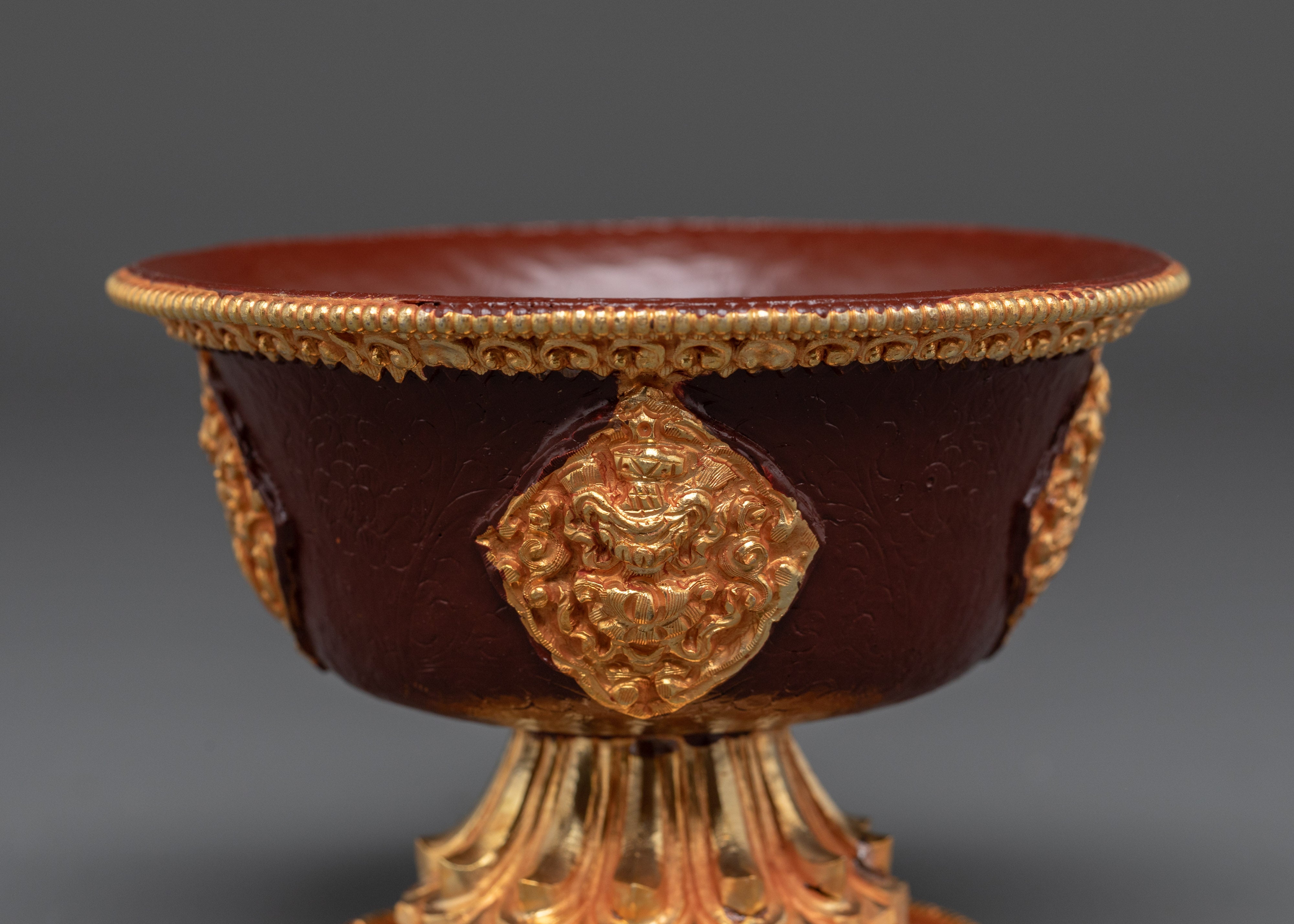 Handmade Traditional Offering Bowl Set | Sacred Offerings Bowl