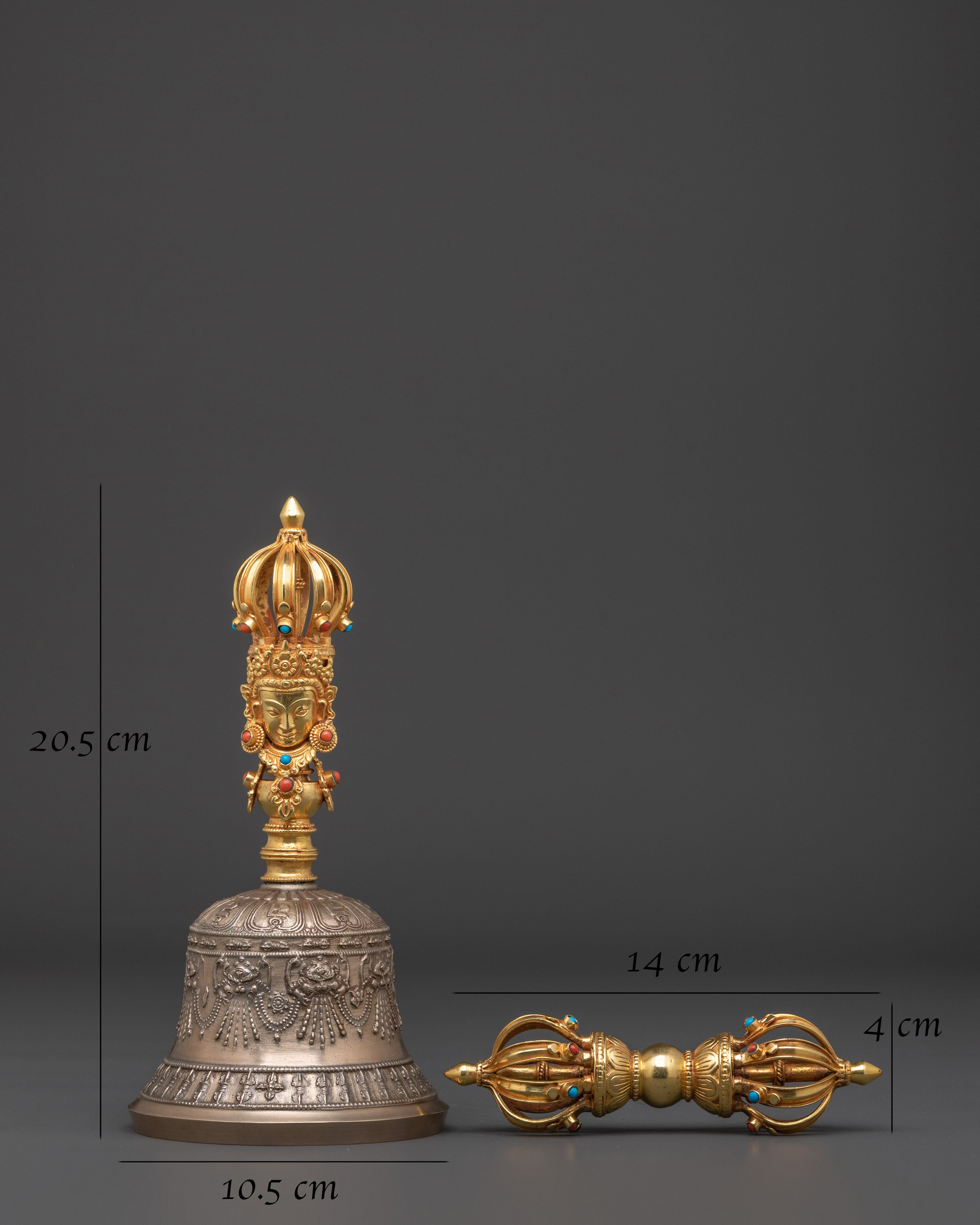 Ritual Vajra and Bell Set | Set for Dharma Practice