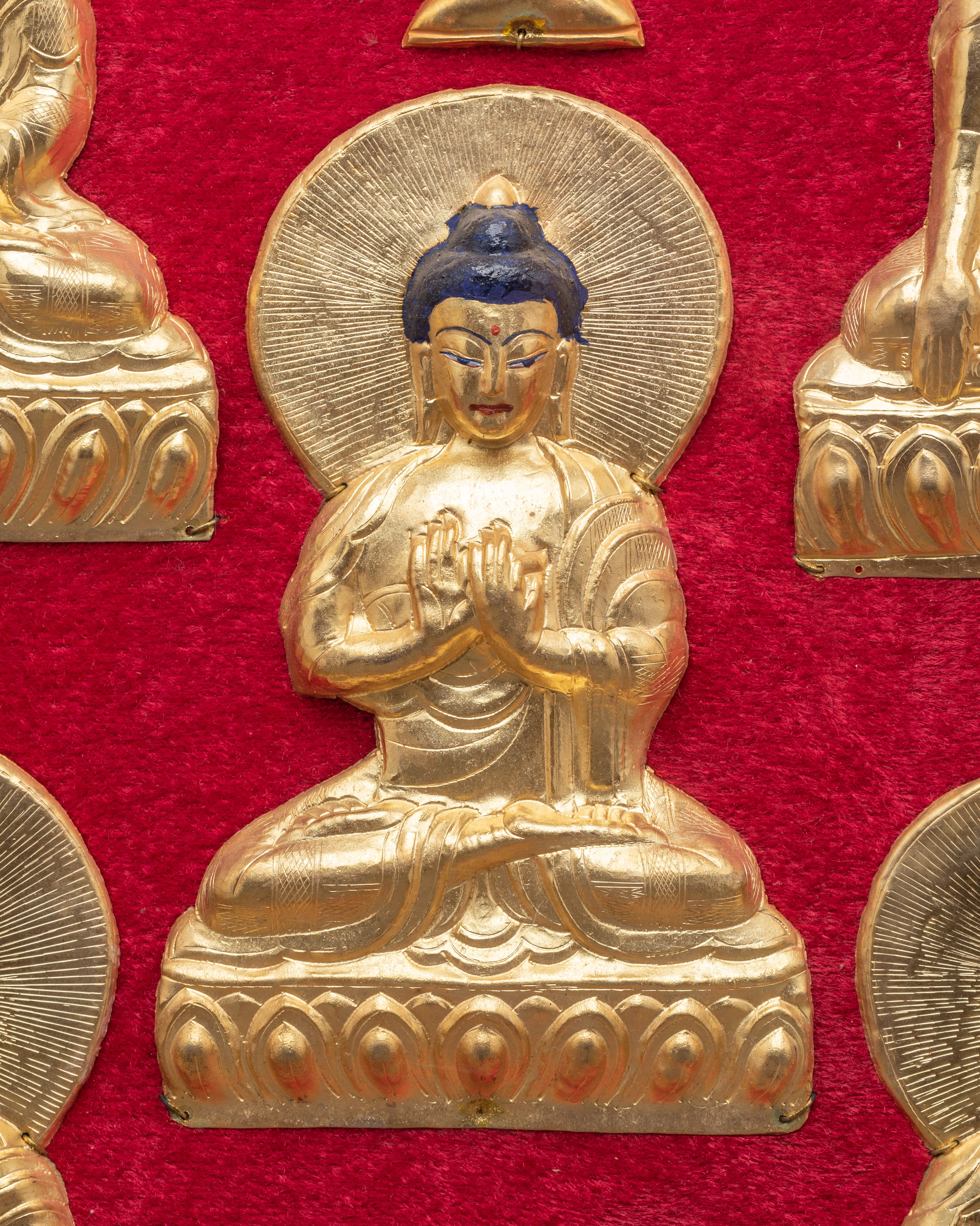 Five Dhyani Buddhas Wall Hanging | Spiritual Wall Decor | Buddhist Home Decor