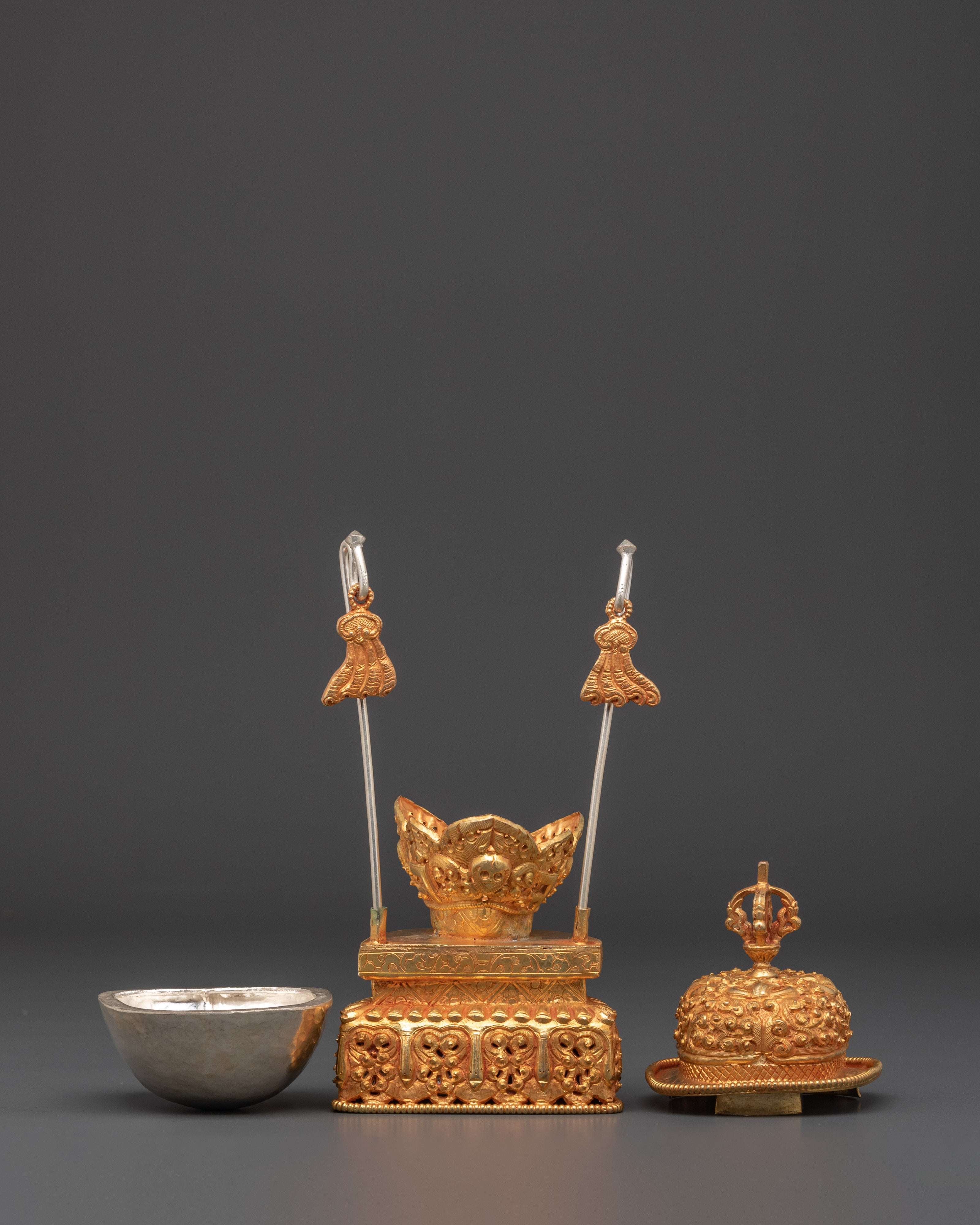 Spiritual Handcrafted Kapala | Buddhist Shrine Decor