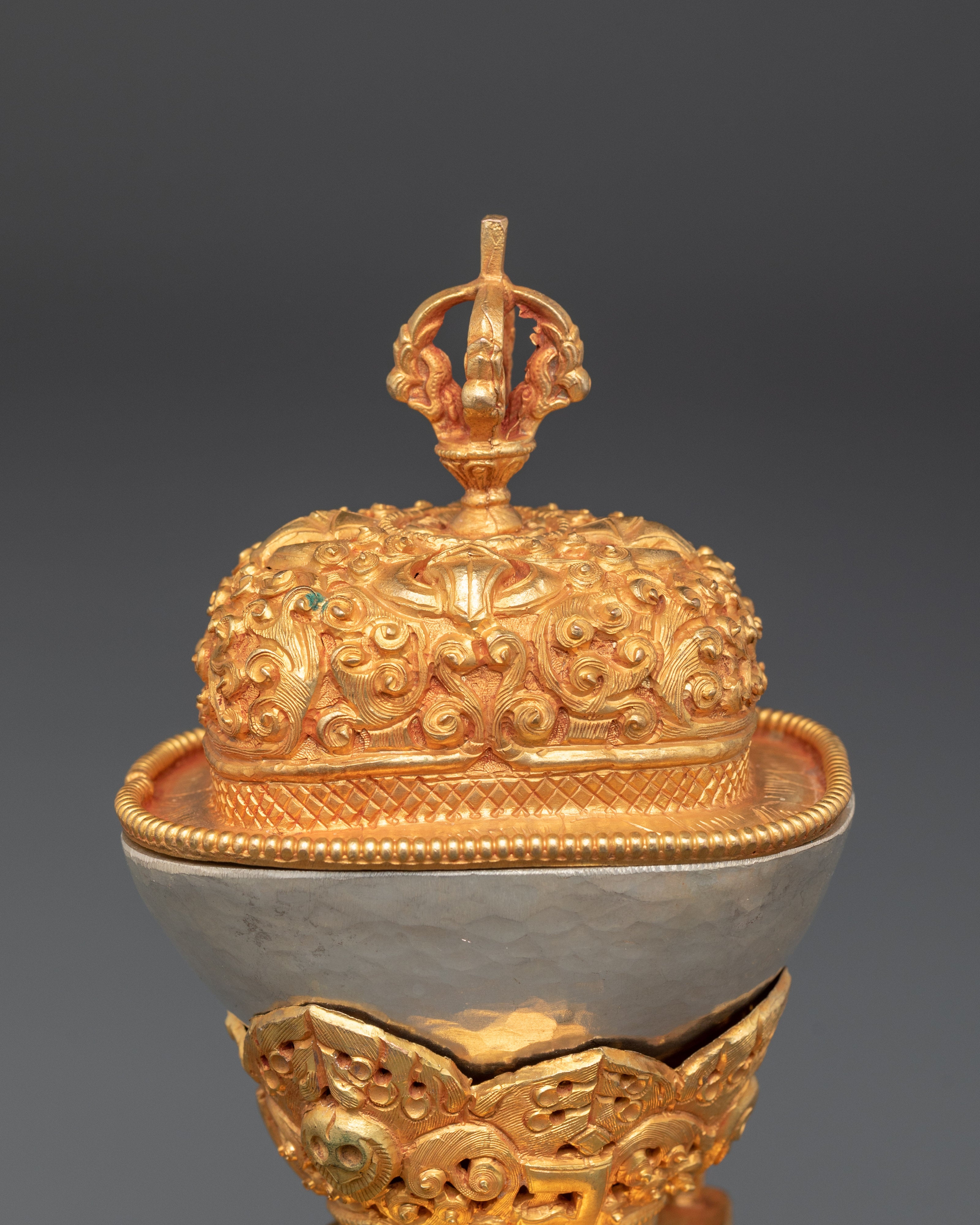 Spiritual Handcrafted Kapala | Buddhist Shrine Decor