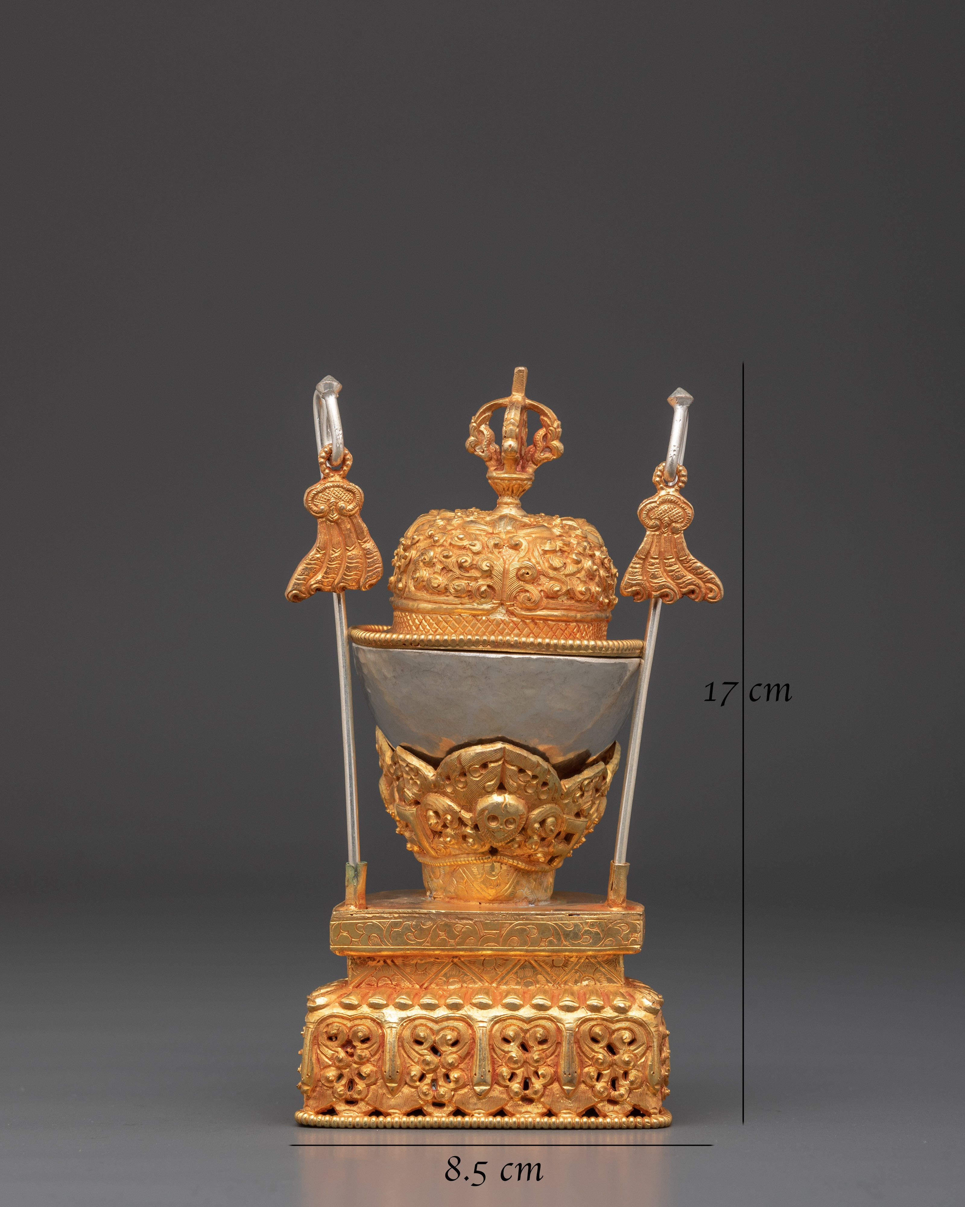 Spiritual Handcrafted Kapala | Buddhist Shrine Decor