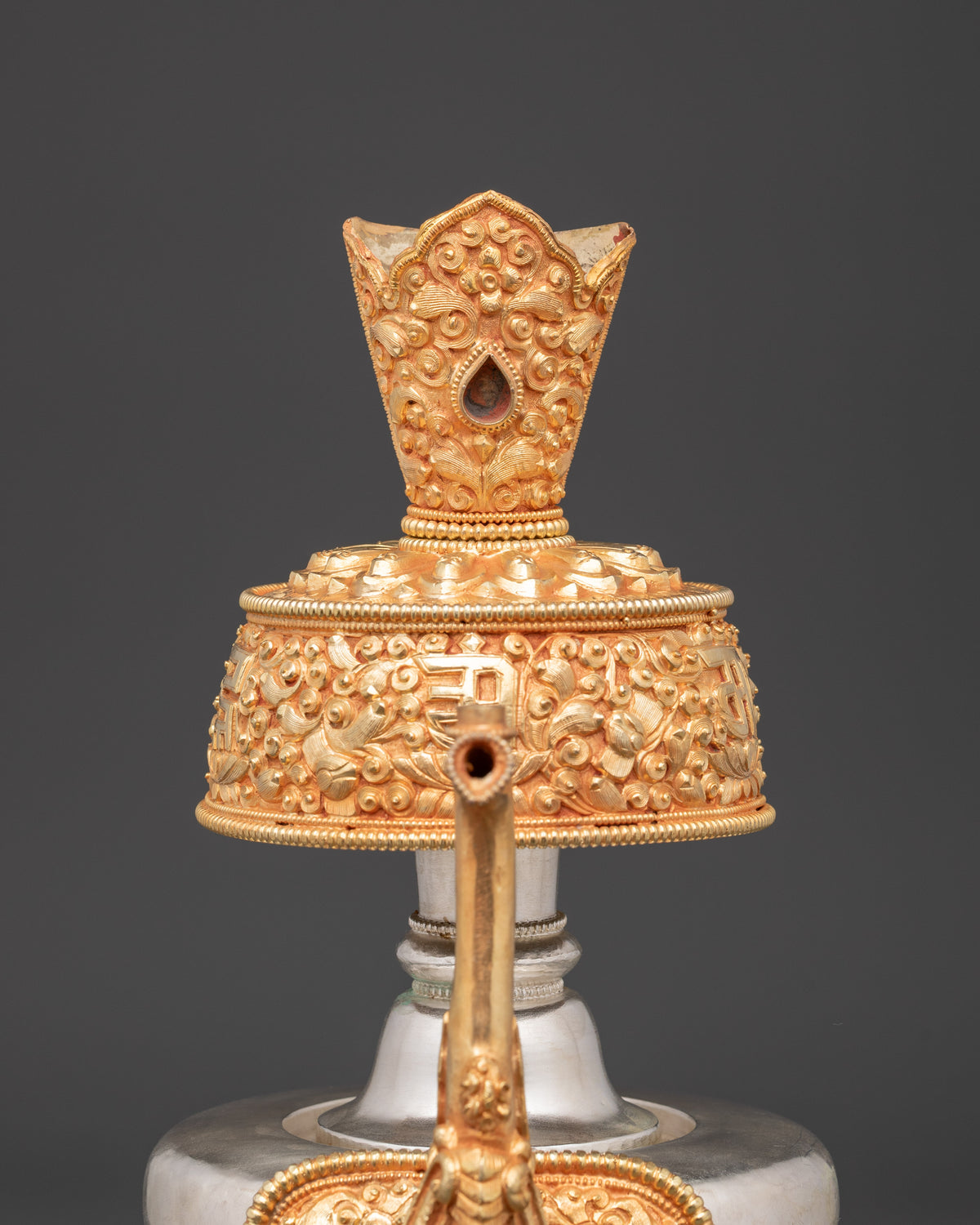 Sacred Tibetan Altar Bhumba | Buddhist Ritual Offering Vase