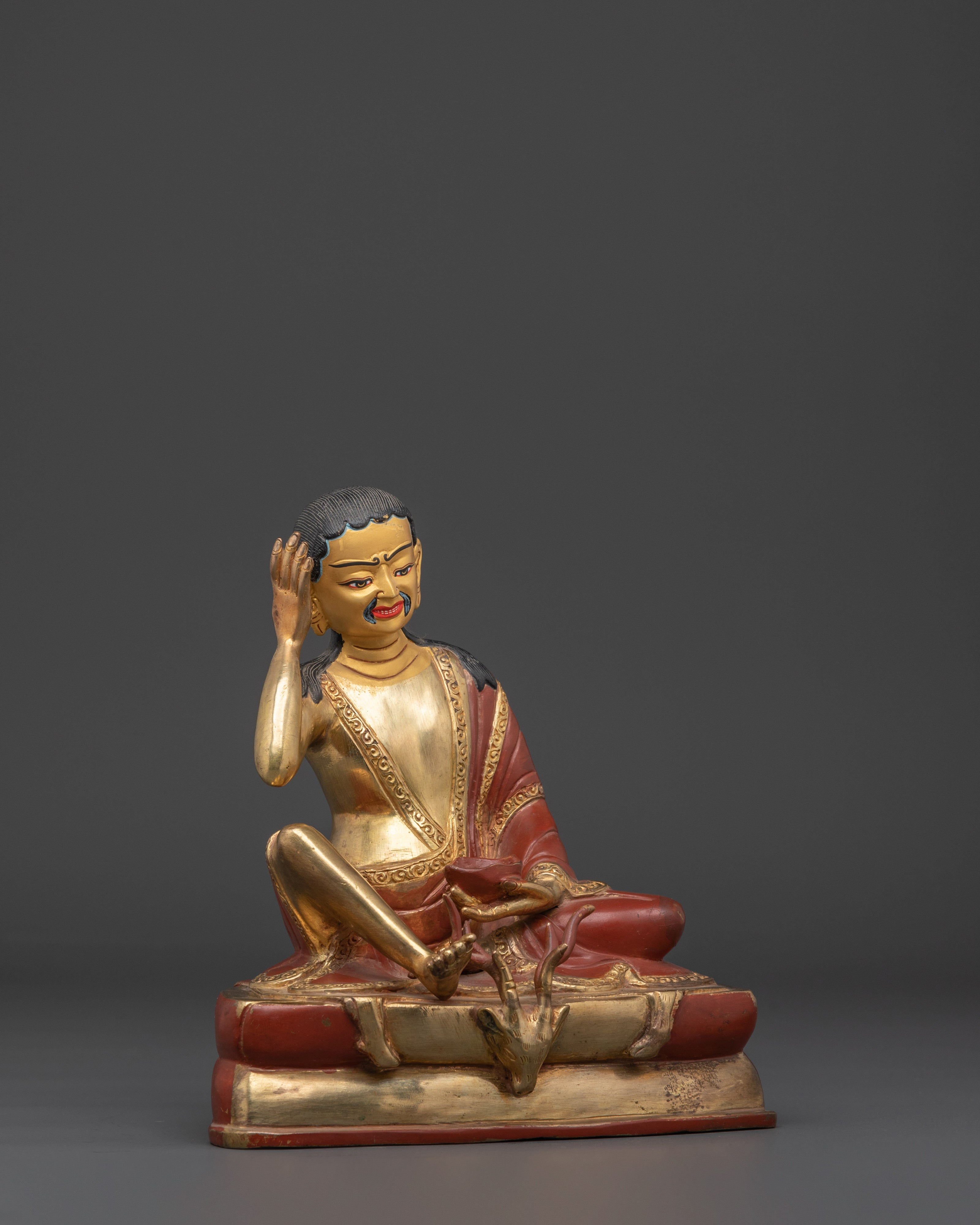 Handcrafted Milerepa Sculpture | Statue for Meditation