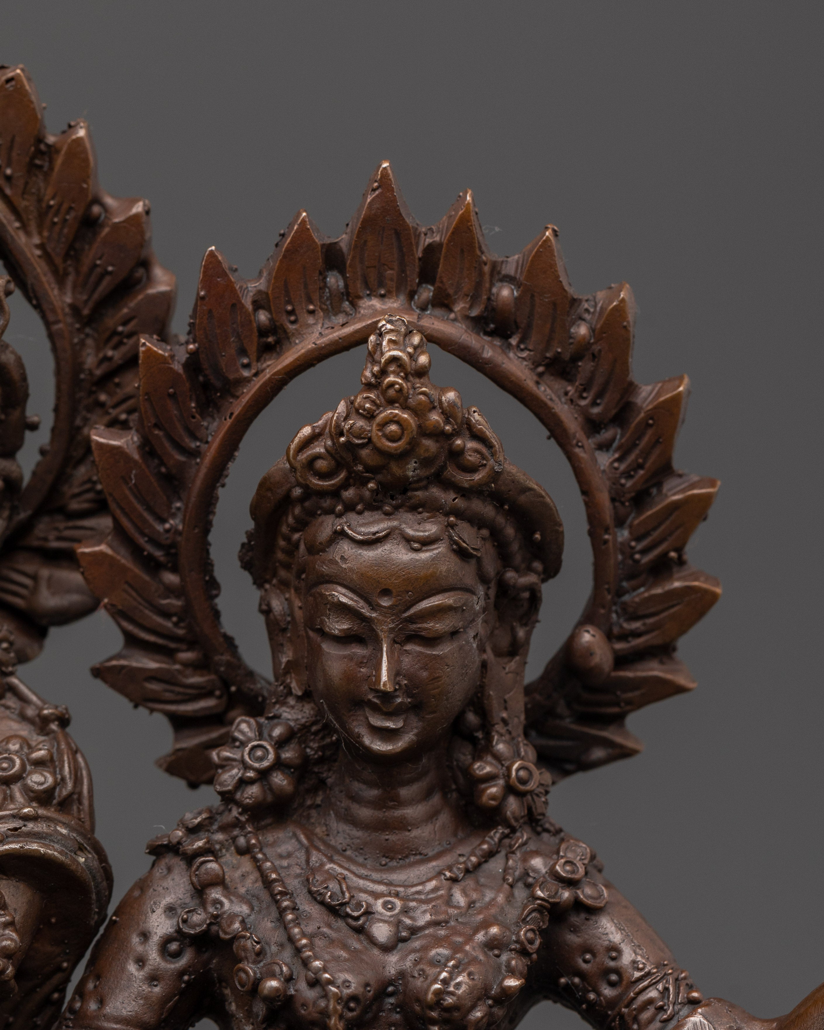 Krishna and Radha Brass Statue | Spiritual Hindu Deity Sculpture
