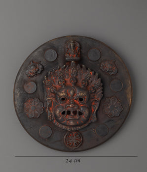Spiritual Wooden Wall Hanging | Mahakala Wall Decor
