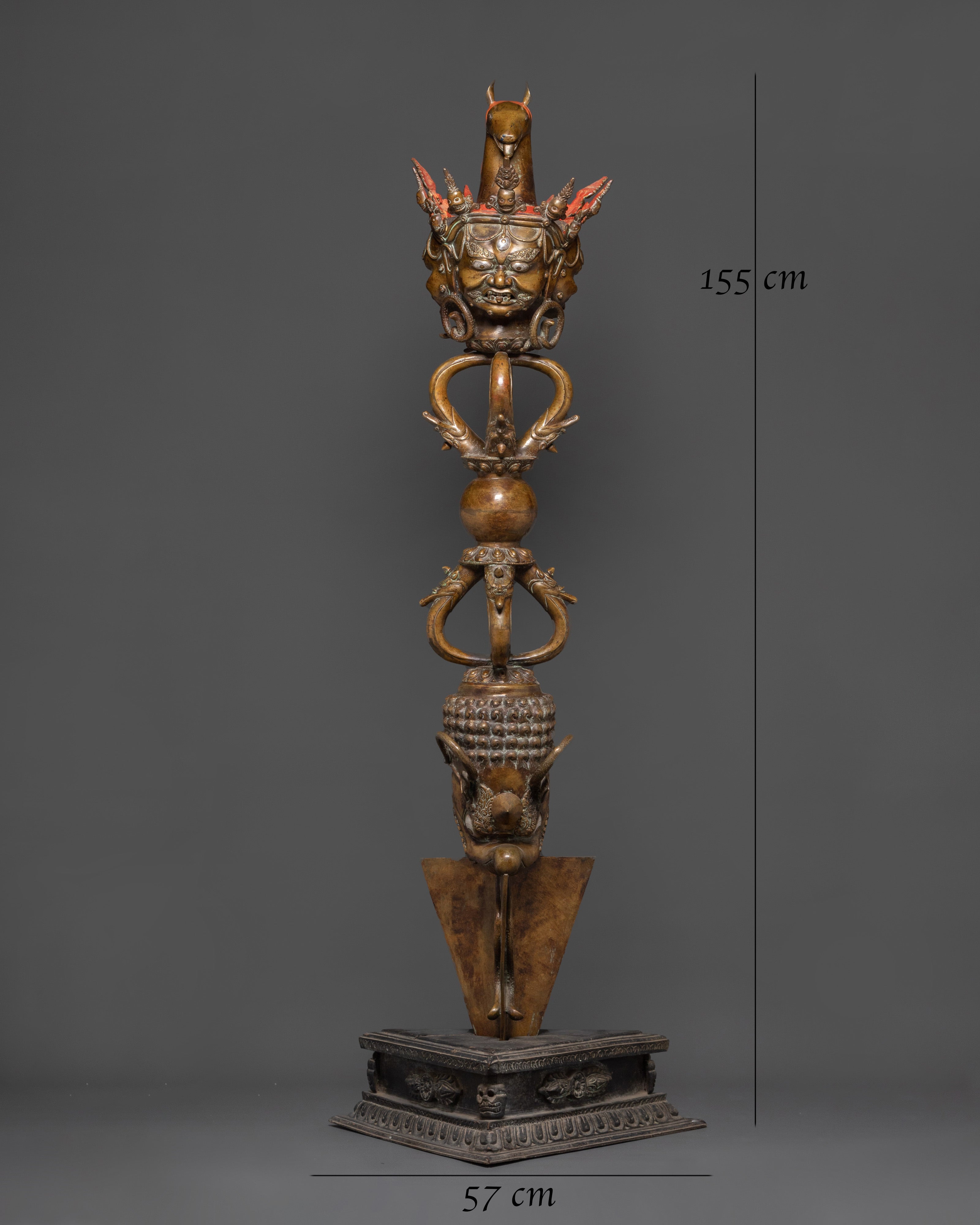 Copper Ceremonial Phurba | Sacred Spiritual Tool for Rituals