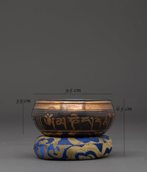 Handcrafted Bronze Singing Bowl |  Sound Healing Bowl with Stick for Meditation