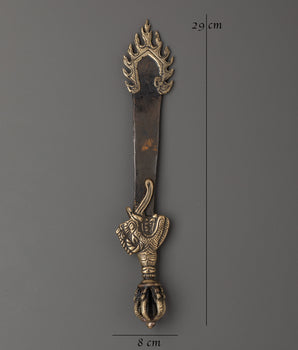 Tibetan Buddhist Sword | Symbolizing Wisdom & Protection