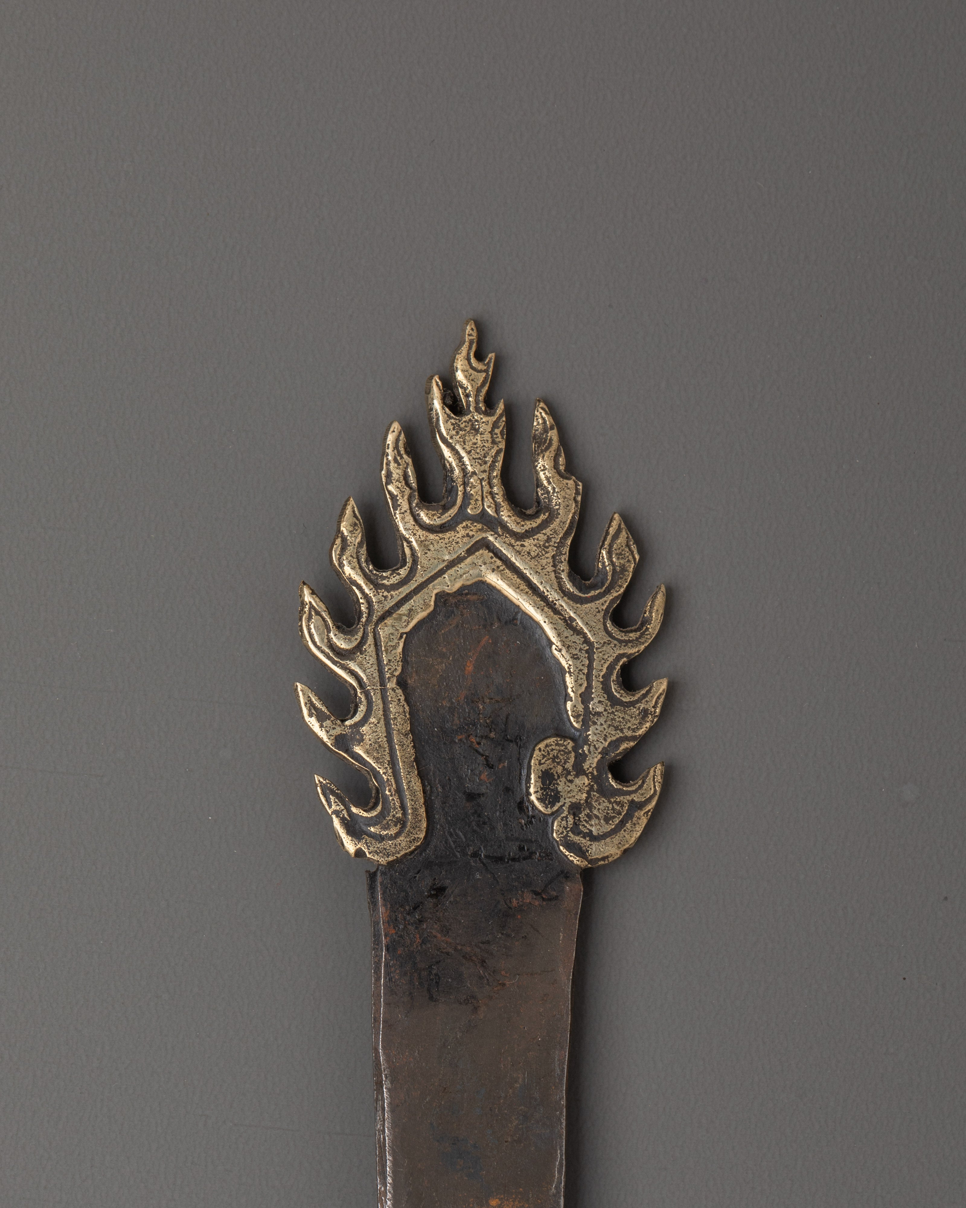 Tibetan Buddhist Sword | Symbolizing Wisdom & Protection