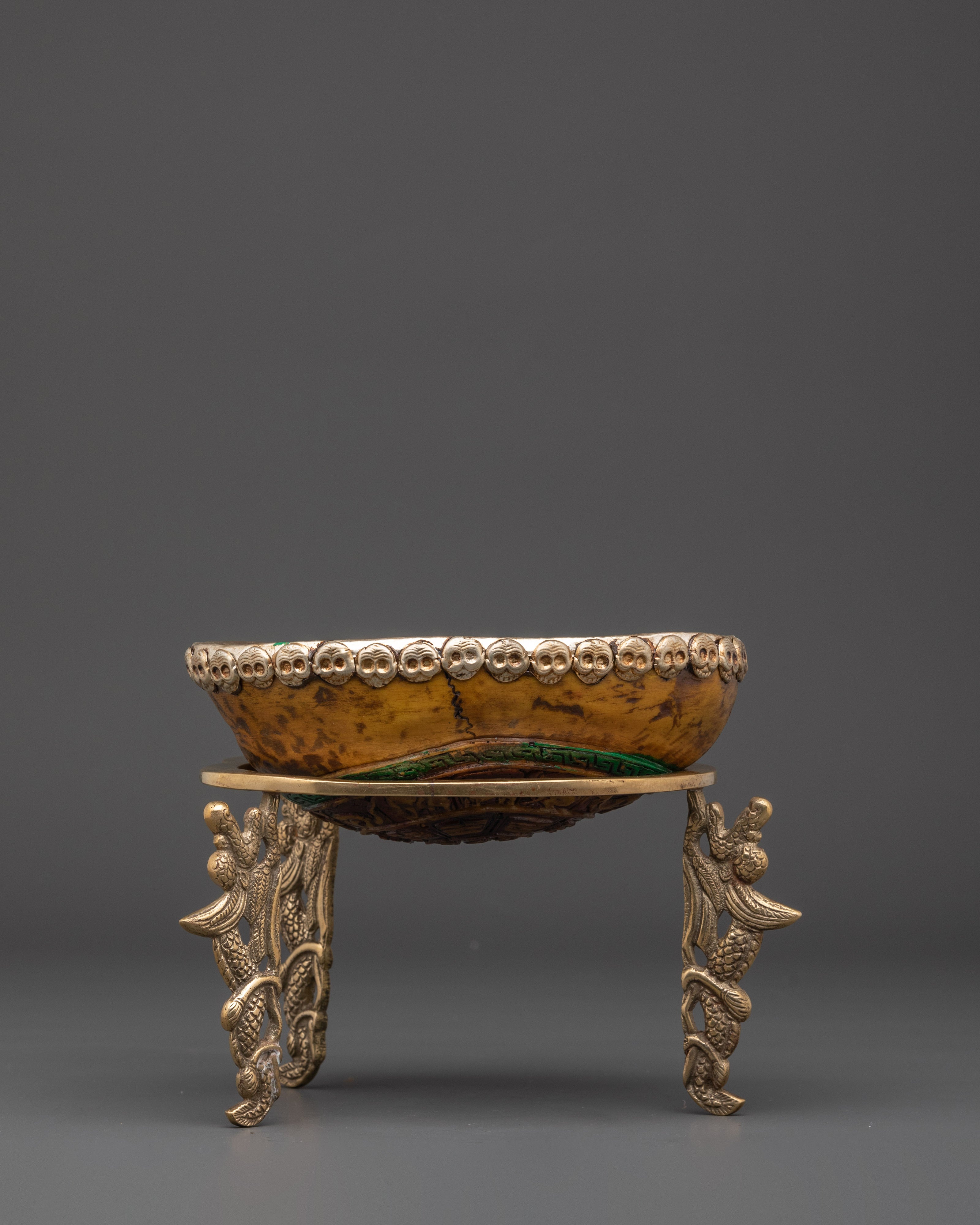 Buddhist Kapala Vessel | Spiritual Kapala Cup