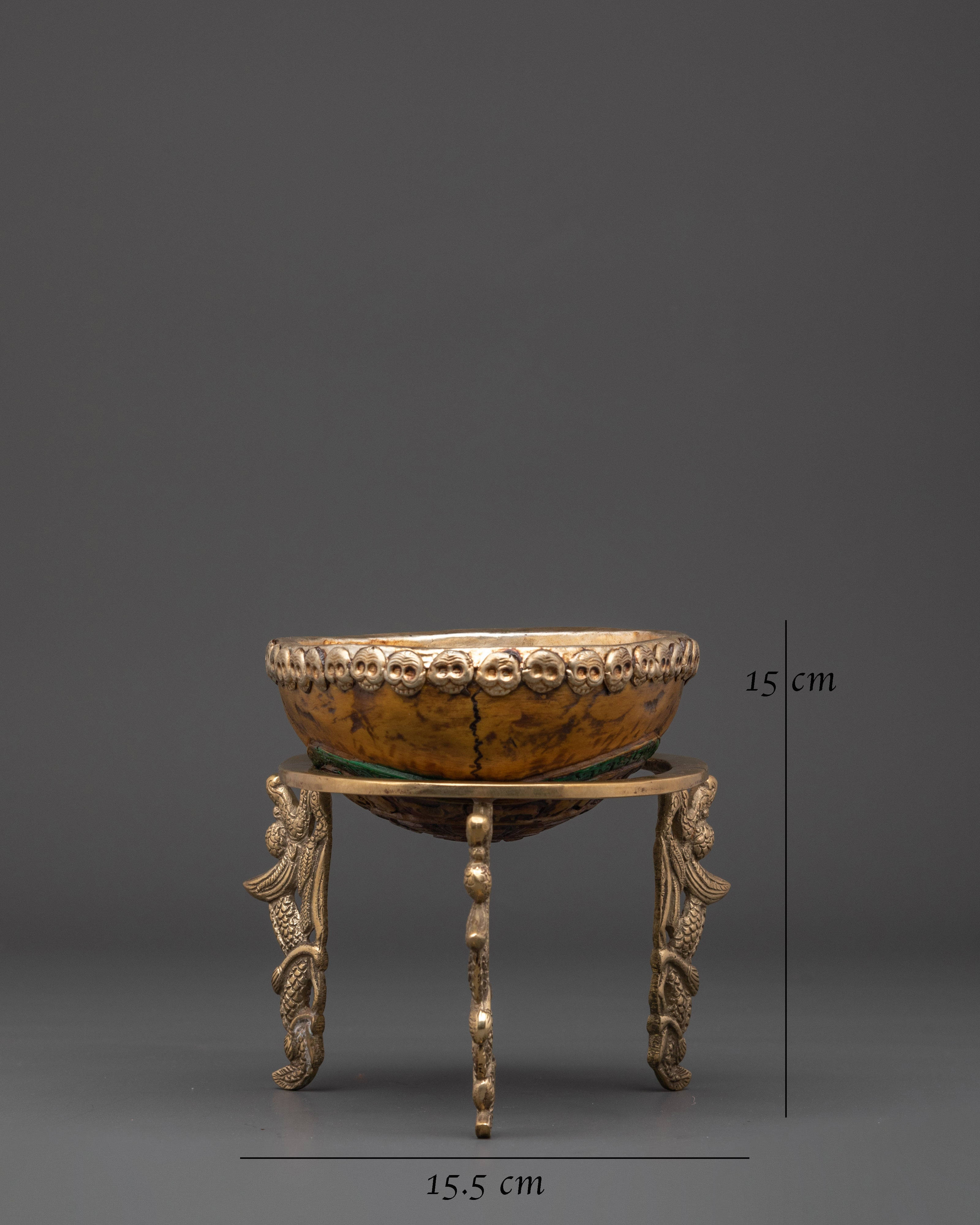 Buddhist Kapala Vessel | Spiritual Kapala Cup