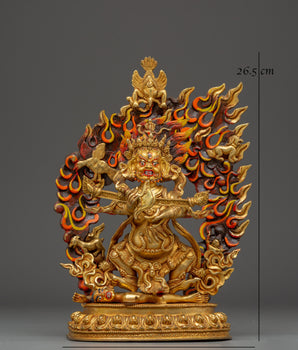 Sacred Statue of Sakya Mahakala | Tibetan Buddhist Dharma Protector
