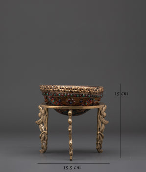 Ritual kapala cup |  Buddhist ceremonial vessel