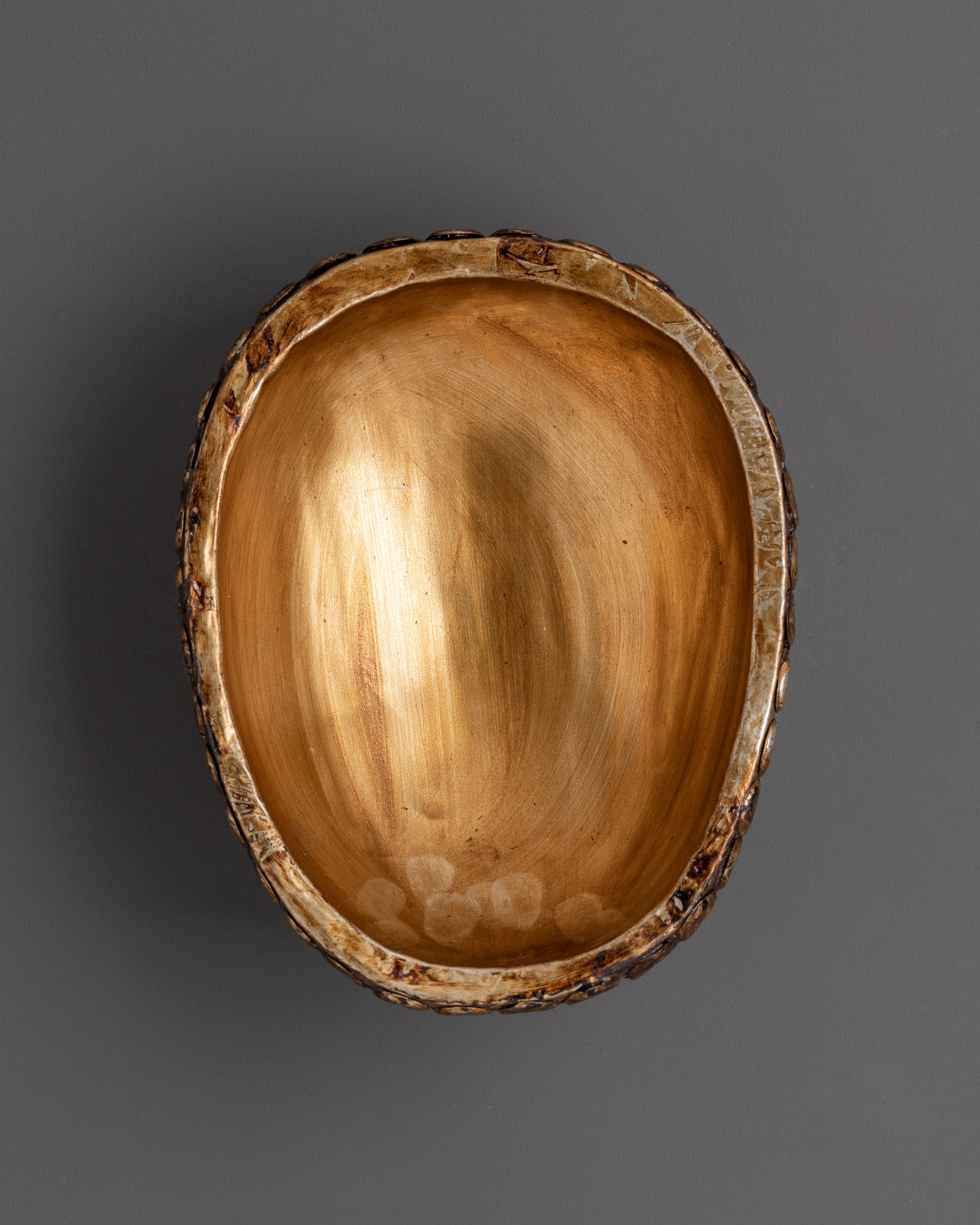 Handcrafted Sacred Kapala Vessel | Brass and Copper Base