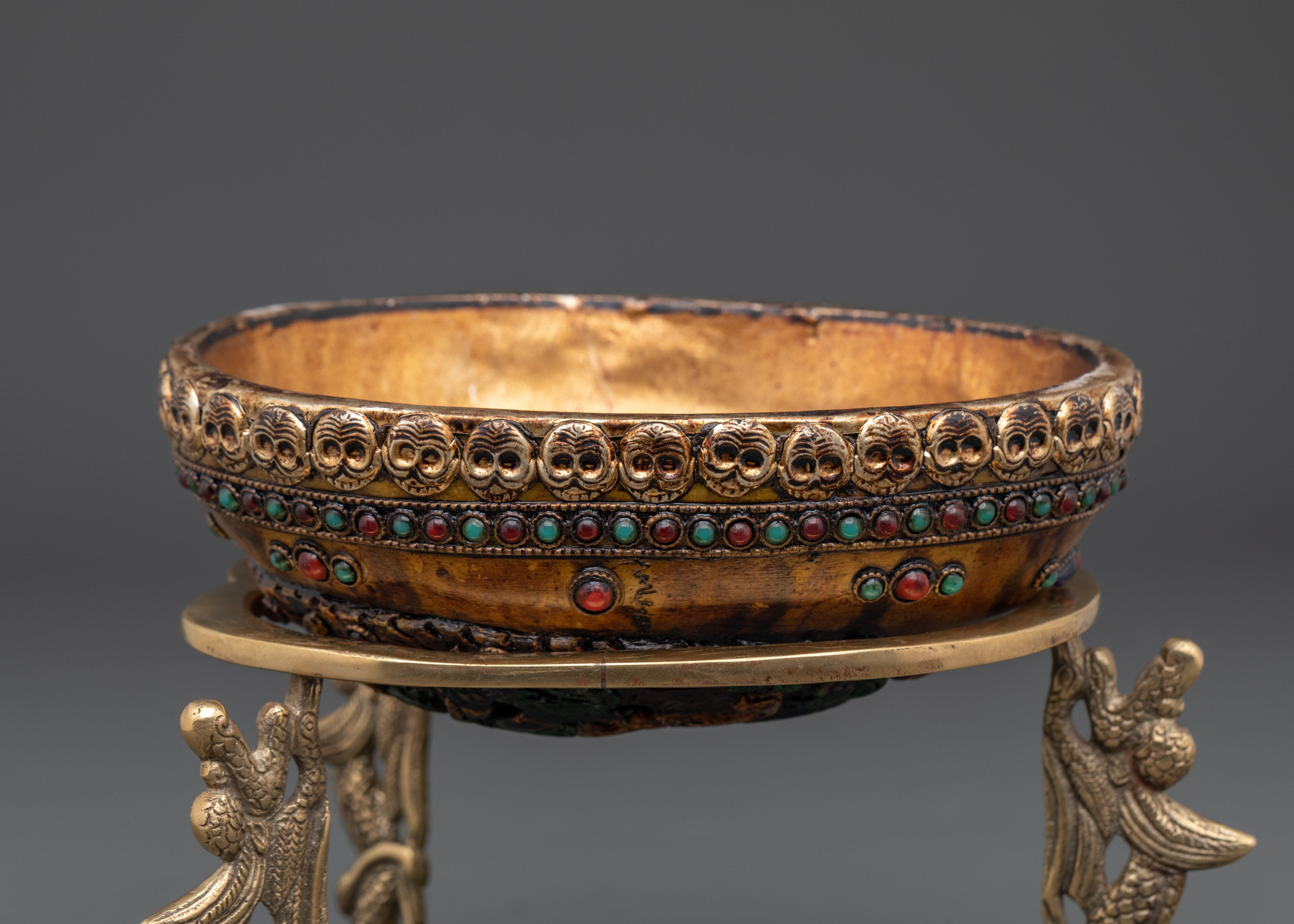 Vajrayogini Kapala for Offering | Tibetan Ritual Bowl