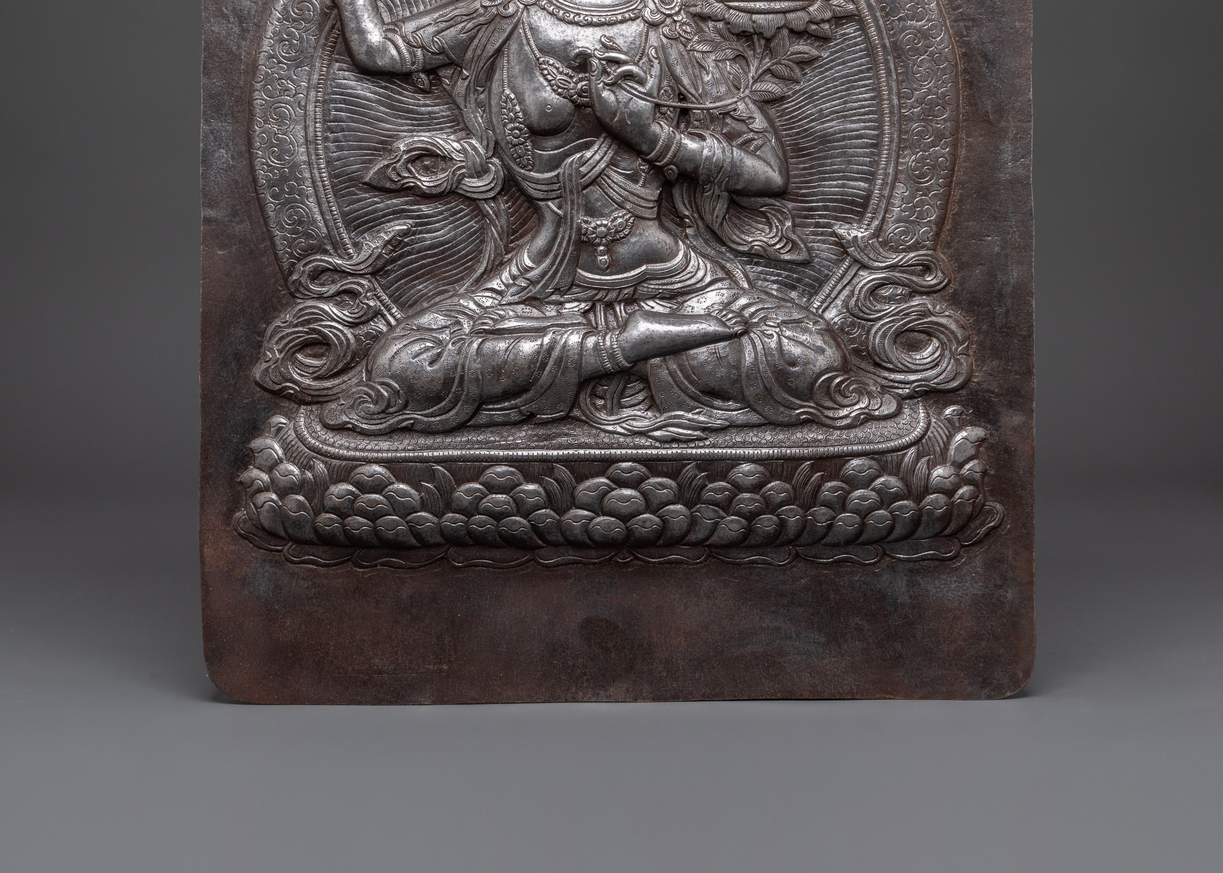 Manjushri Iron Wall Hanging | Symbol of Wisdom & Enlightenment