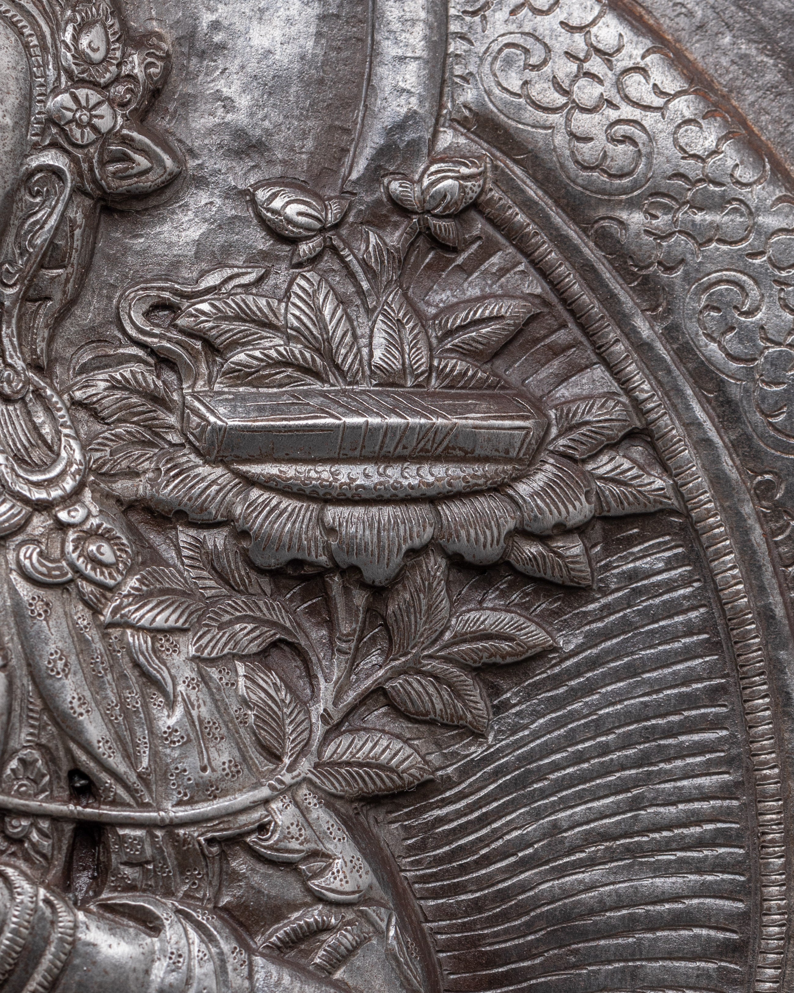 Manjushri Iron Wall Hanging | Symbol of Wisdom & Enlightenment