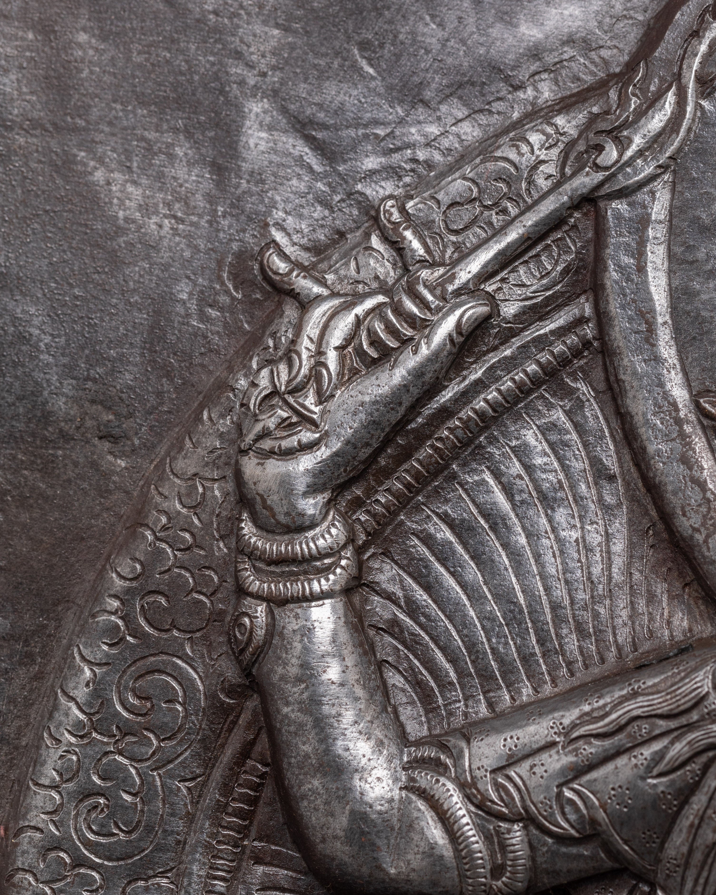 Manjushri Iron Wall Hanging | Symbol of Wisdom & Enlightenment