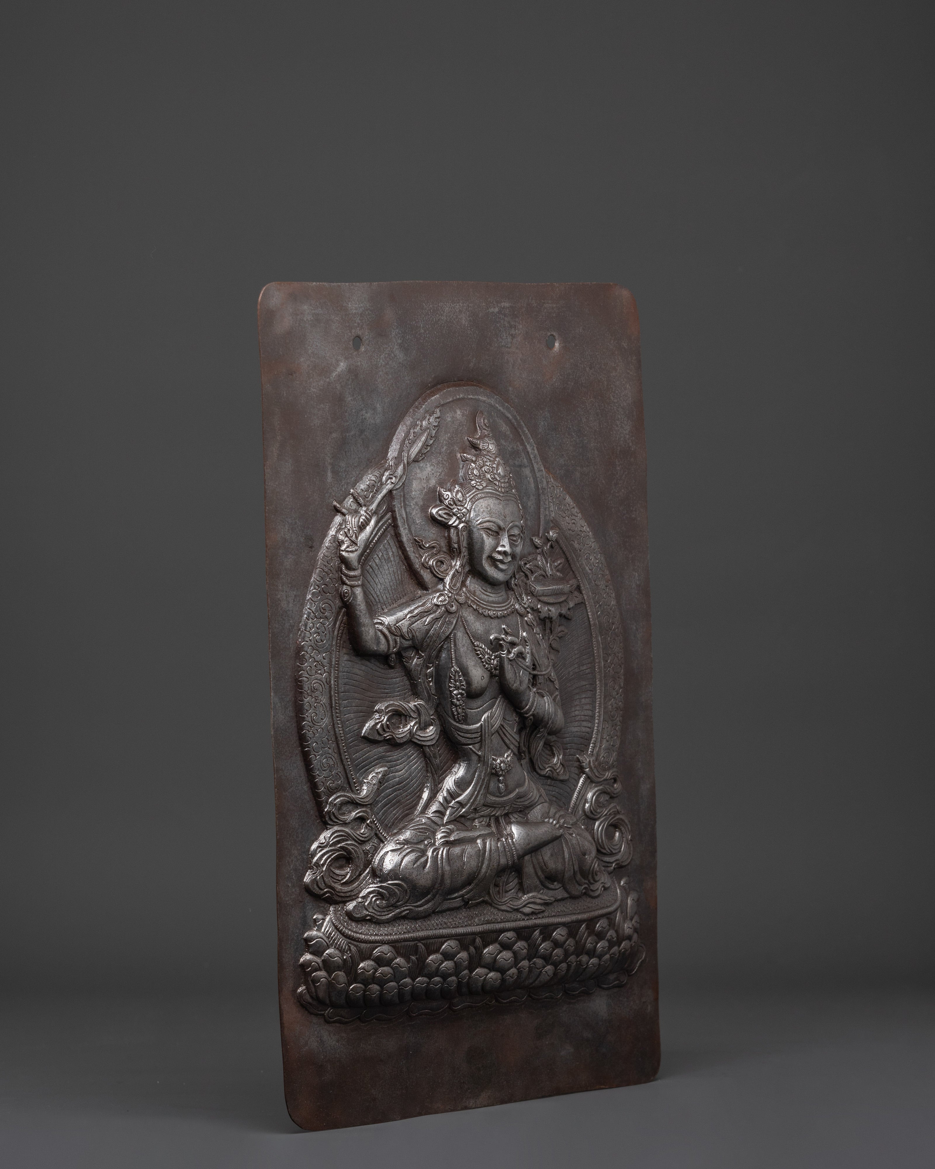 Manjushri Iron Wall Hanging | Symbol of Wisdom & Enlightenment