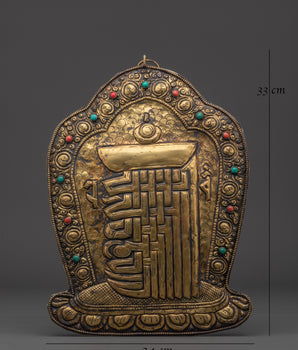 Ethnic Brass Wall Hanging | Spiritual Home Decor