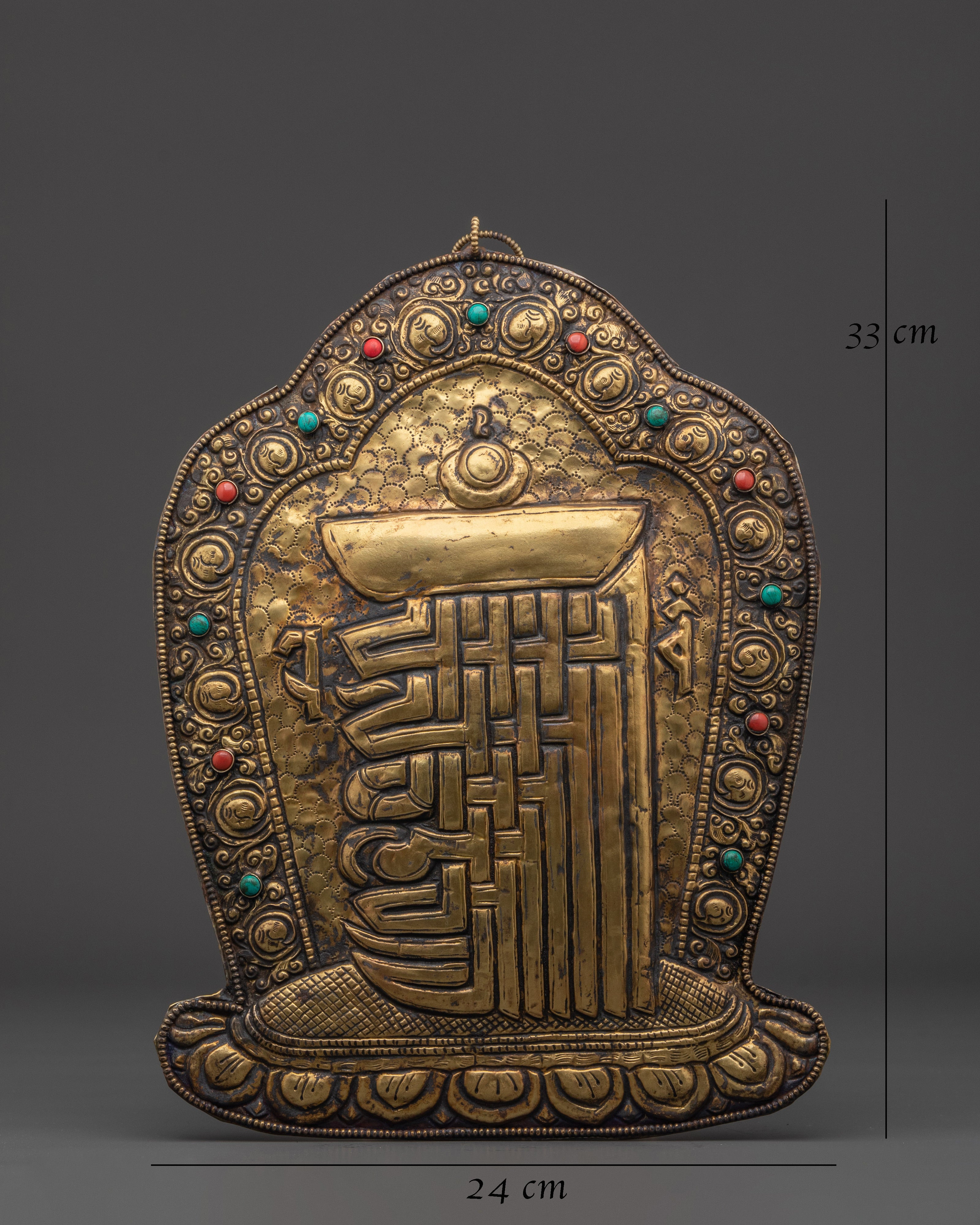 Ethnic Brass Wall Hanging | Spiritual Home Decor