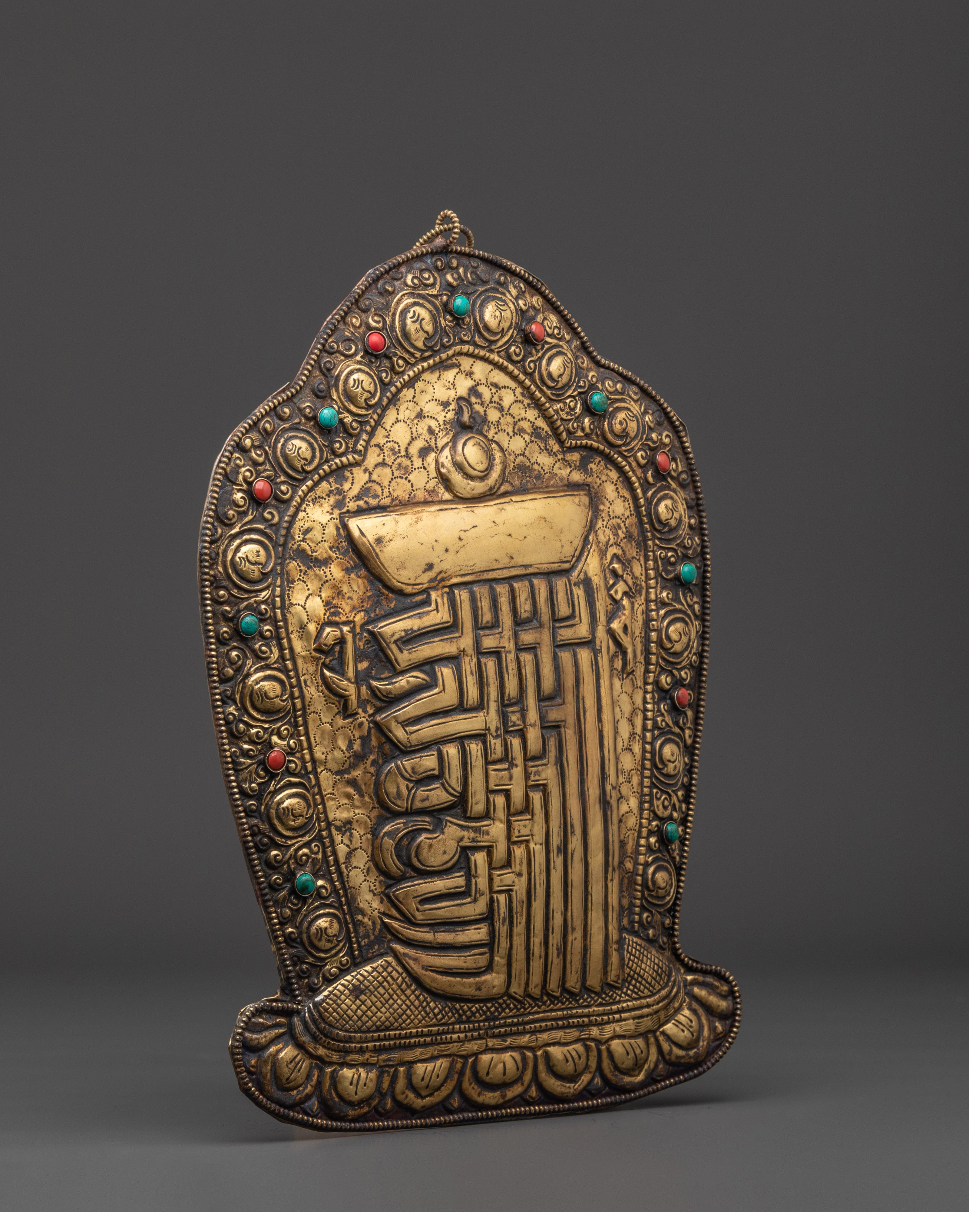 Ethnic Brass Wall Hanging | Spiritual Home Decor