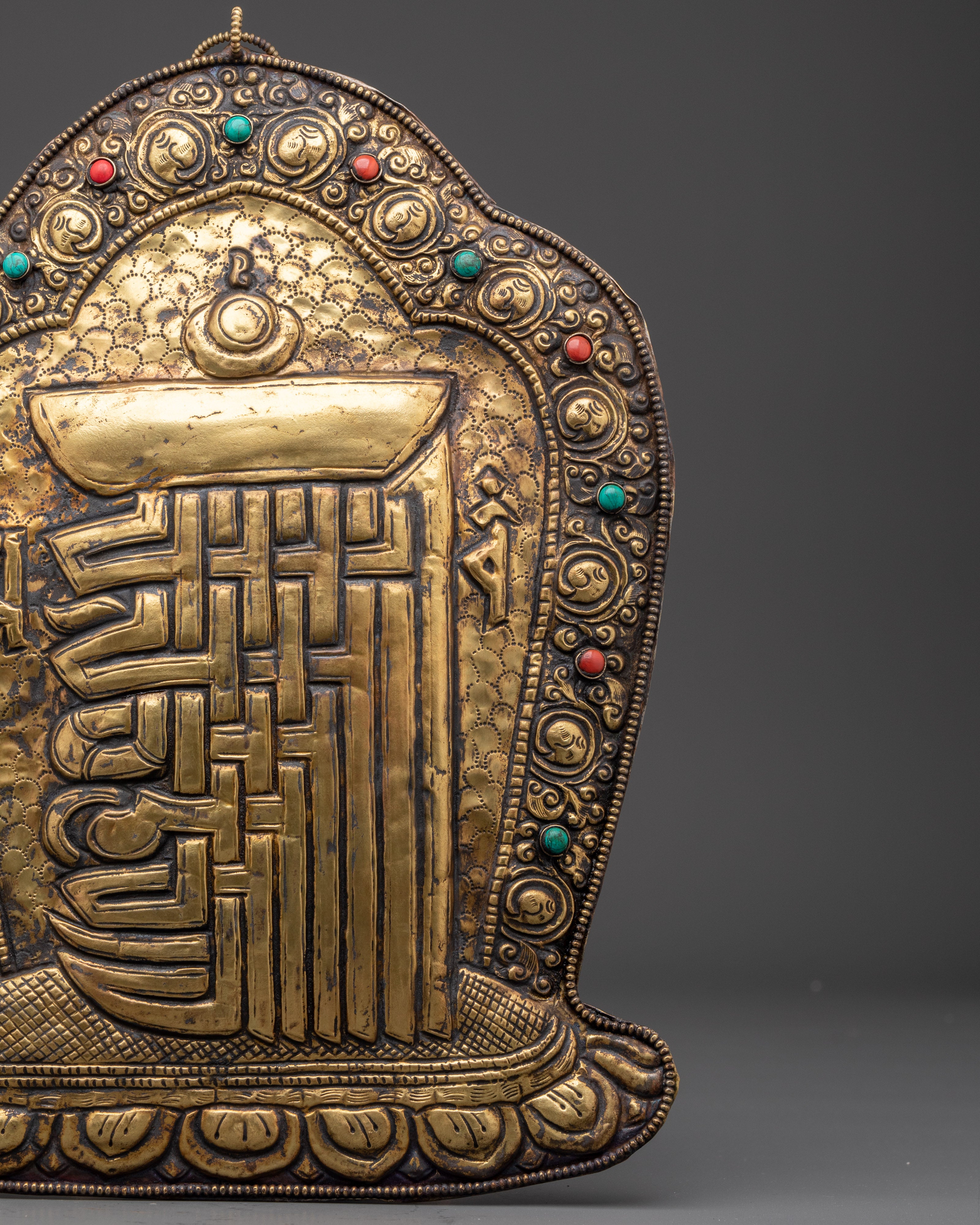 Ethnic Brass Wall Hanging | Spiritual Home Decor