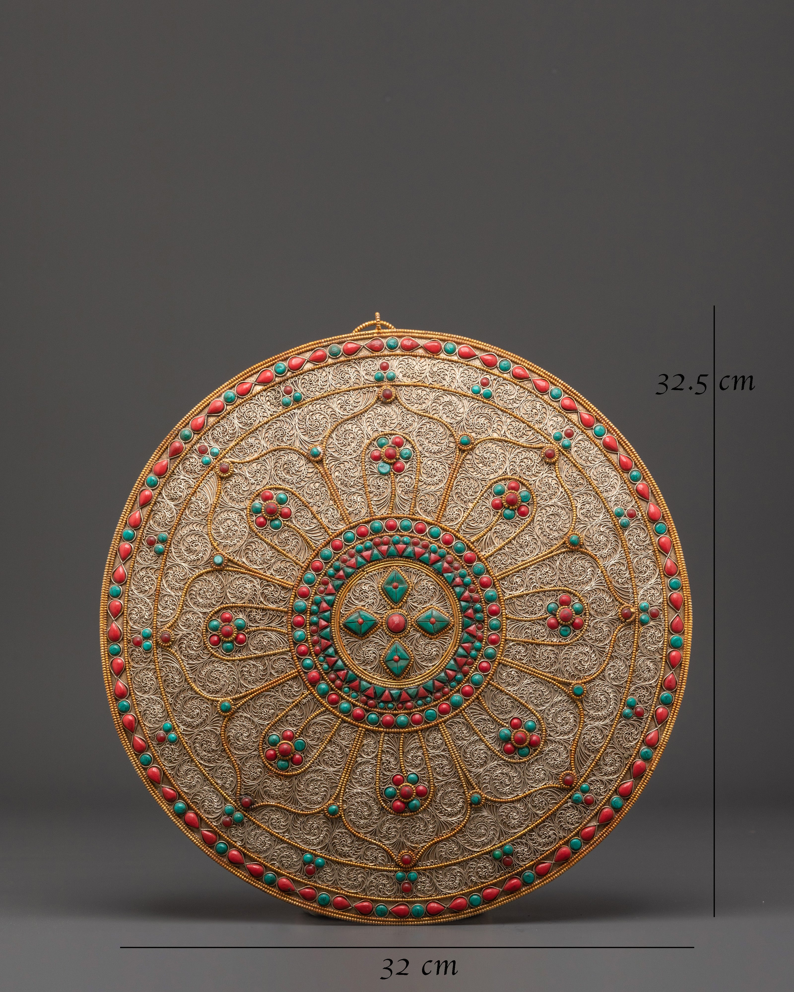 Tibetan Spiritual Meditation Wall Hanging  | Spiritual Art for Home Décor