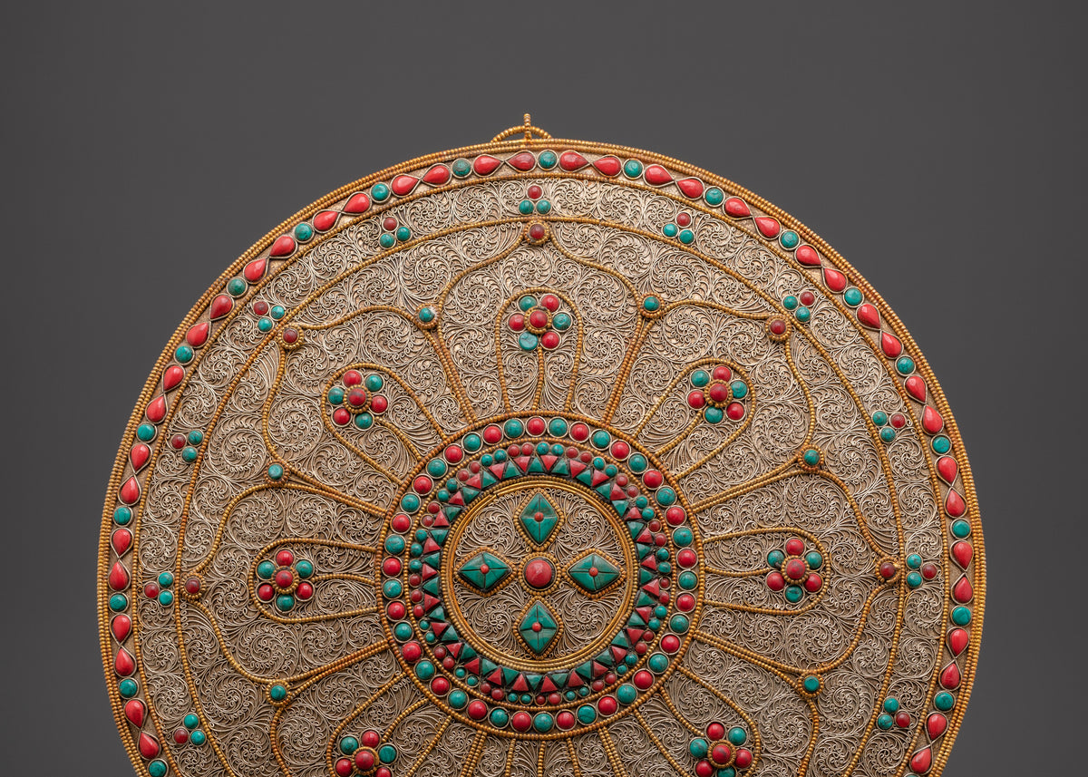Tibetan Spiritual Meditation Wall Hanging  | Spiritual Art for Home Décor