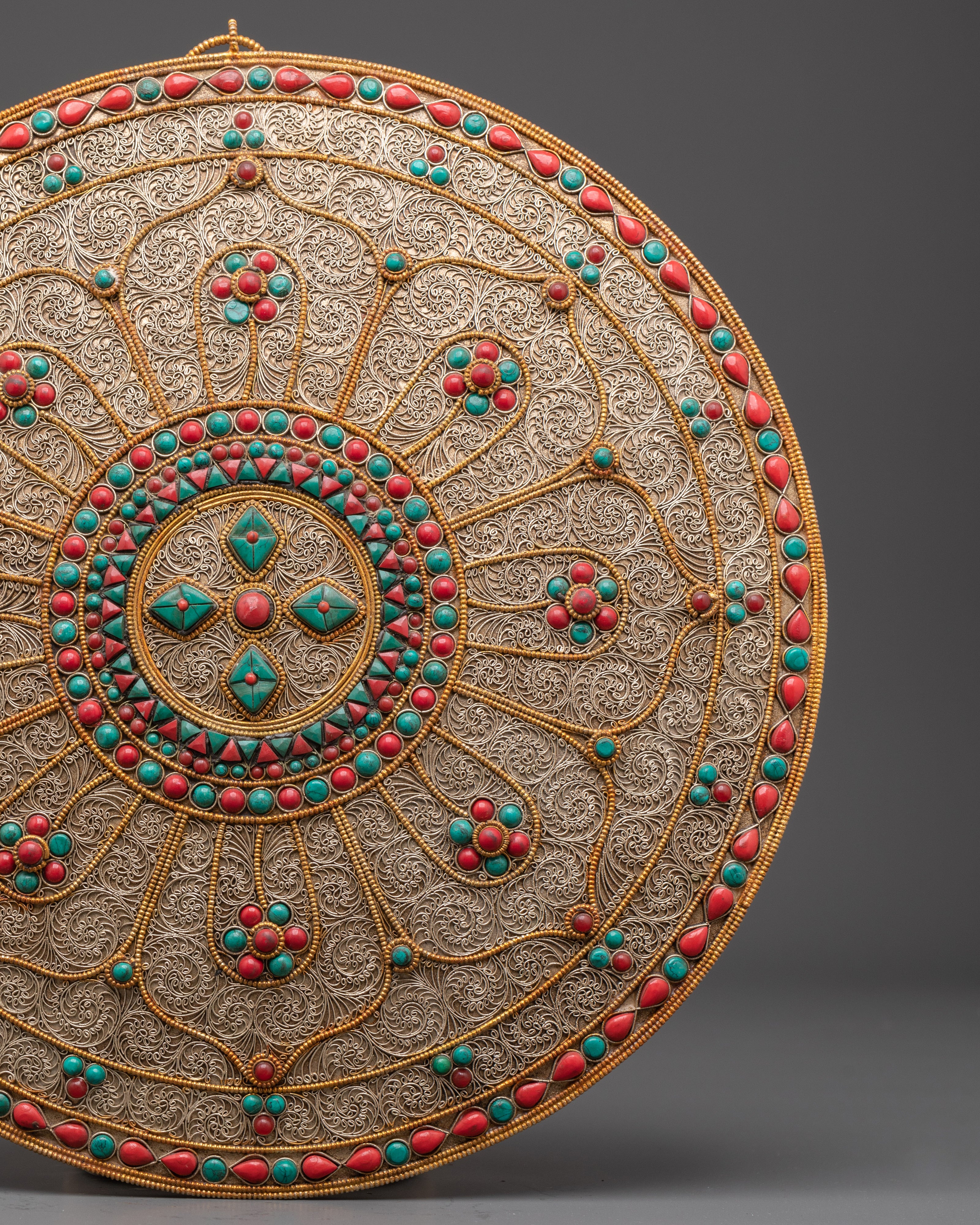 Tibetan Spiritual Meditation Wall Hanging  | Spiritual Art for Home Décor