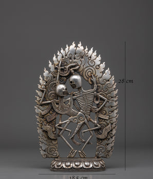 Citipati Skeleton Deity sculpture | Buddhist Protector Deity