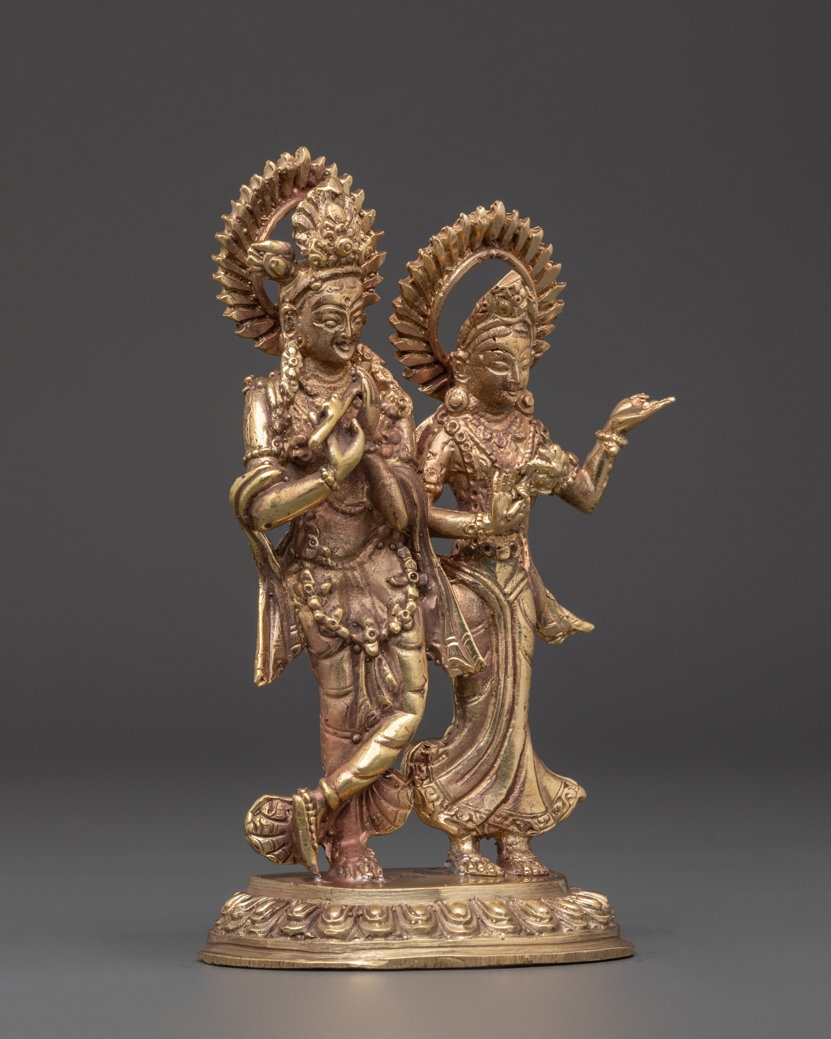 Radha Krishna Sculpture | Divine Hindu Deity Idol