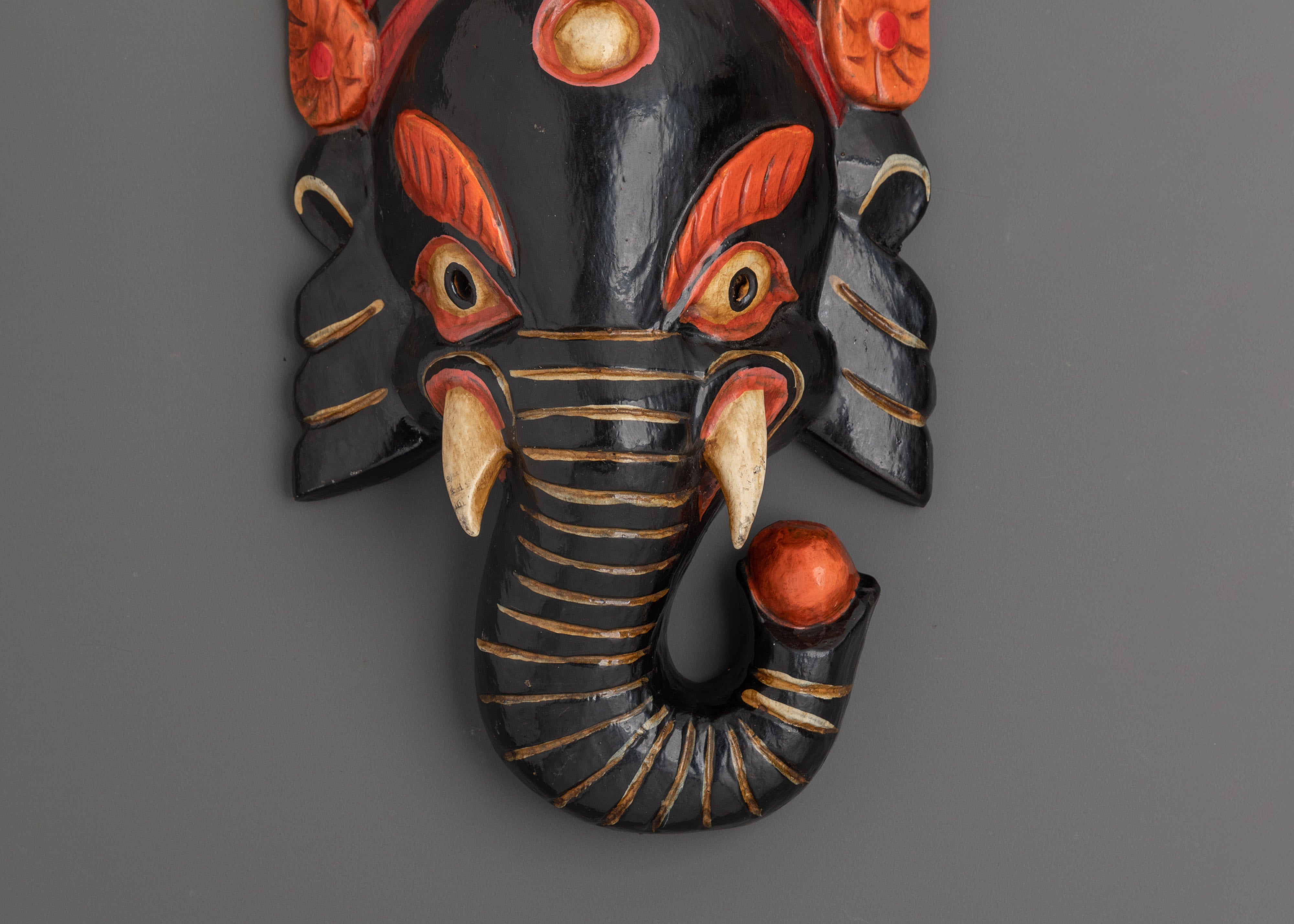 Handcrafted Ganesh Wall Art | Hindu Elephant God Decor