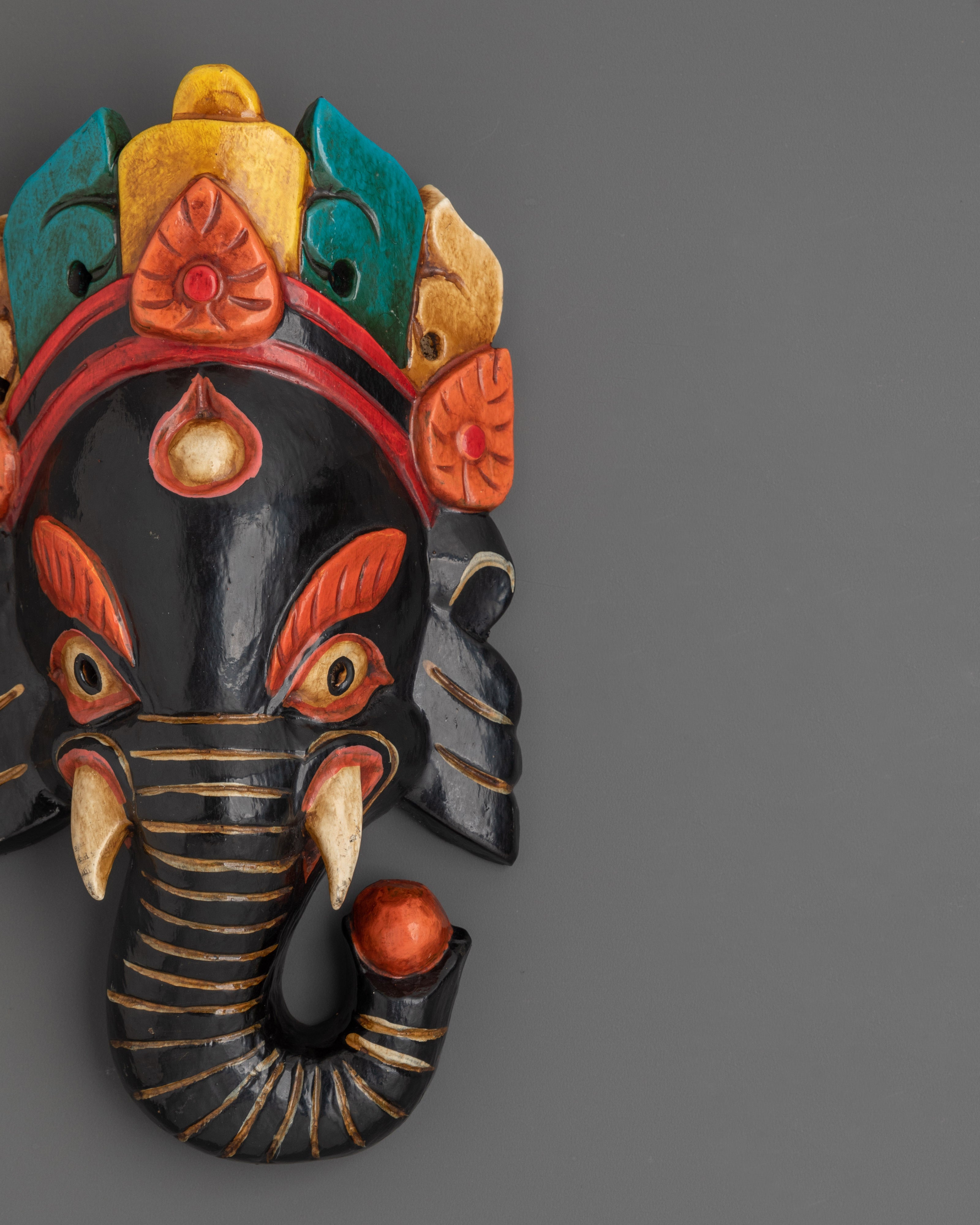 Handcrafted Ganesh Wall Art | Hindu Elephant God Decor