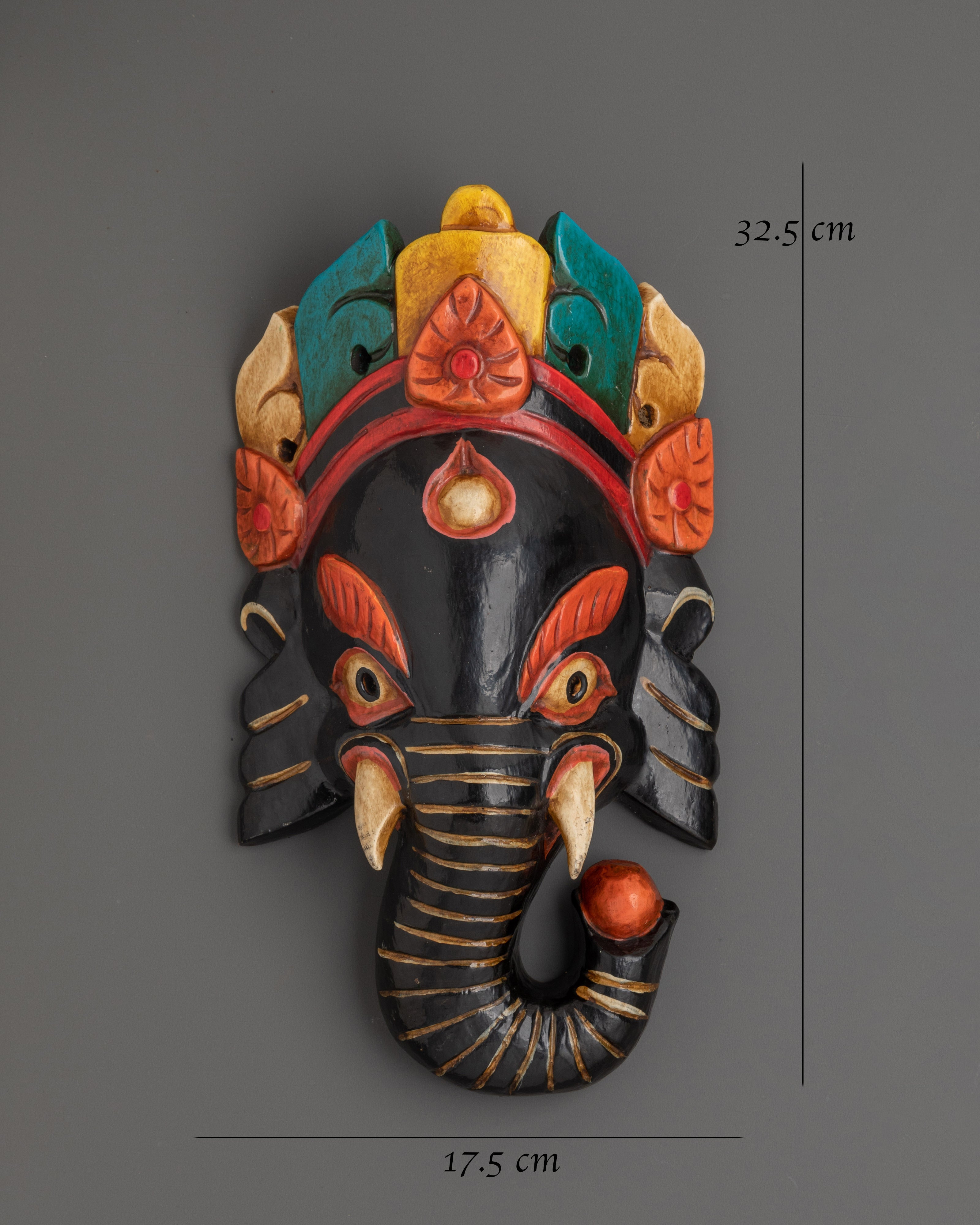 Handcrafted Ganesh Wall Art | Hindu Elephant God Decor
