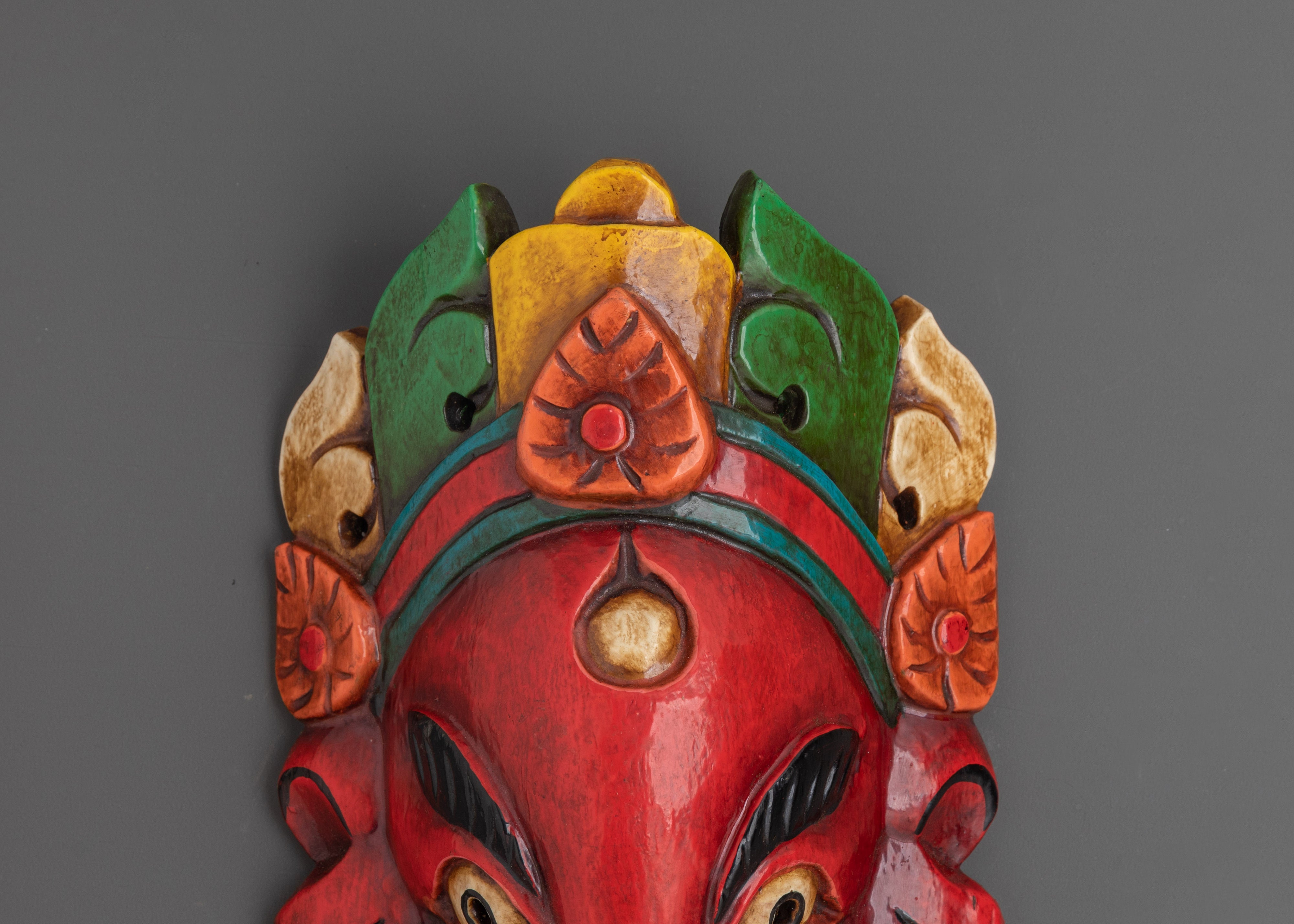 Hindu Deity Ganesh Vinayaka Wooden Wall Art | Spiritual Wall Decor